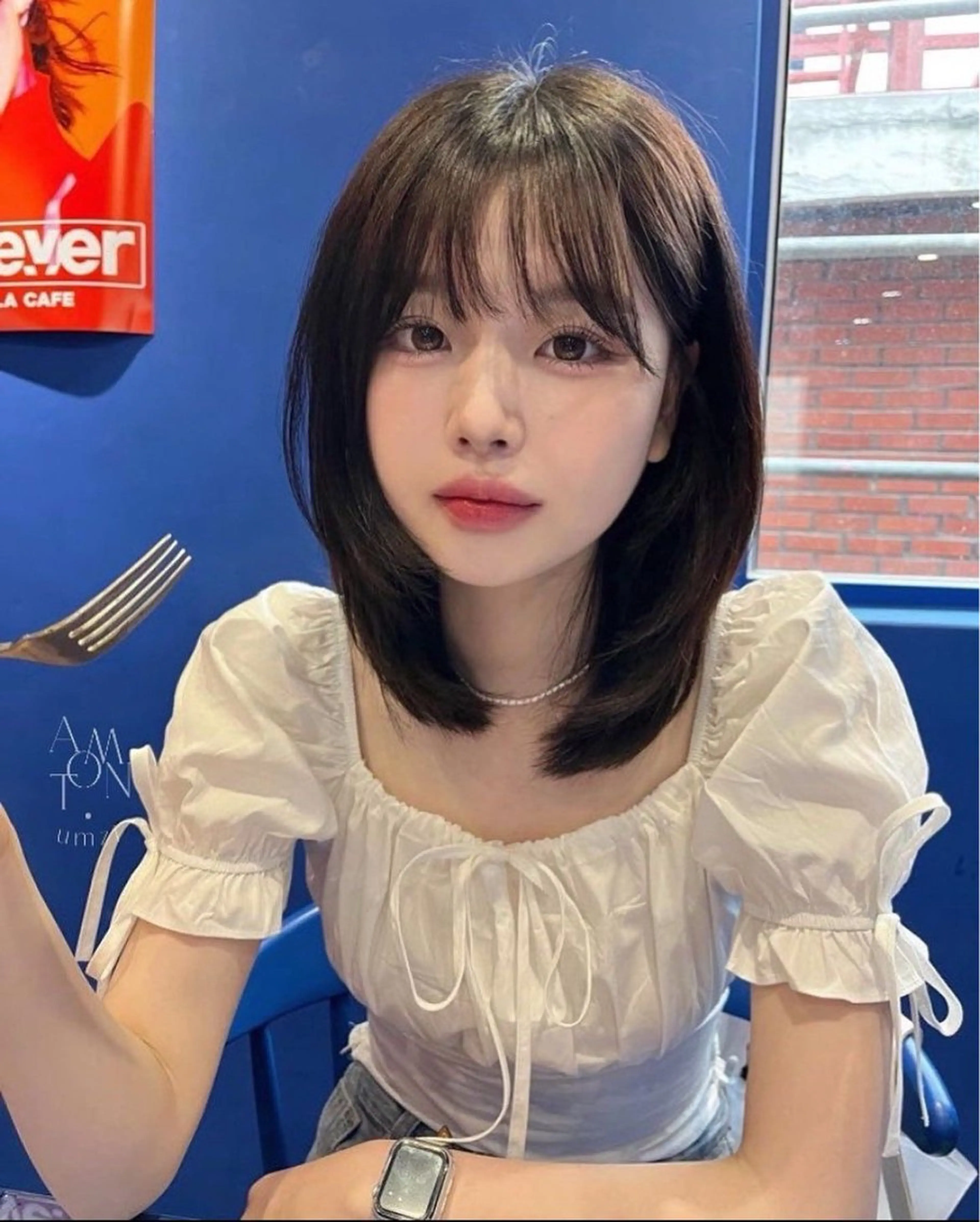 ミディアム カット トリートメント 山崎/ボブ縮毛矯正 レイヤー髪質改善のヘアスタイル