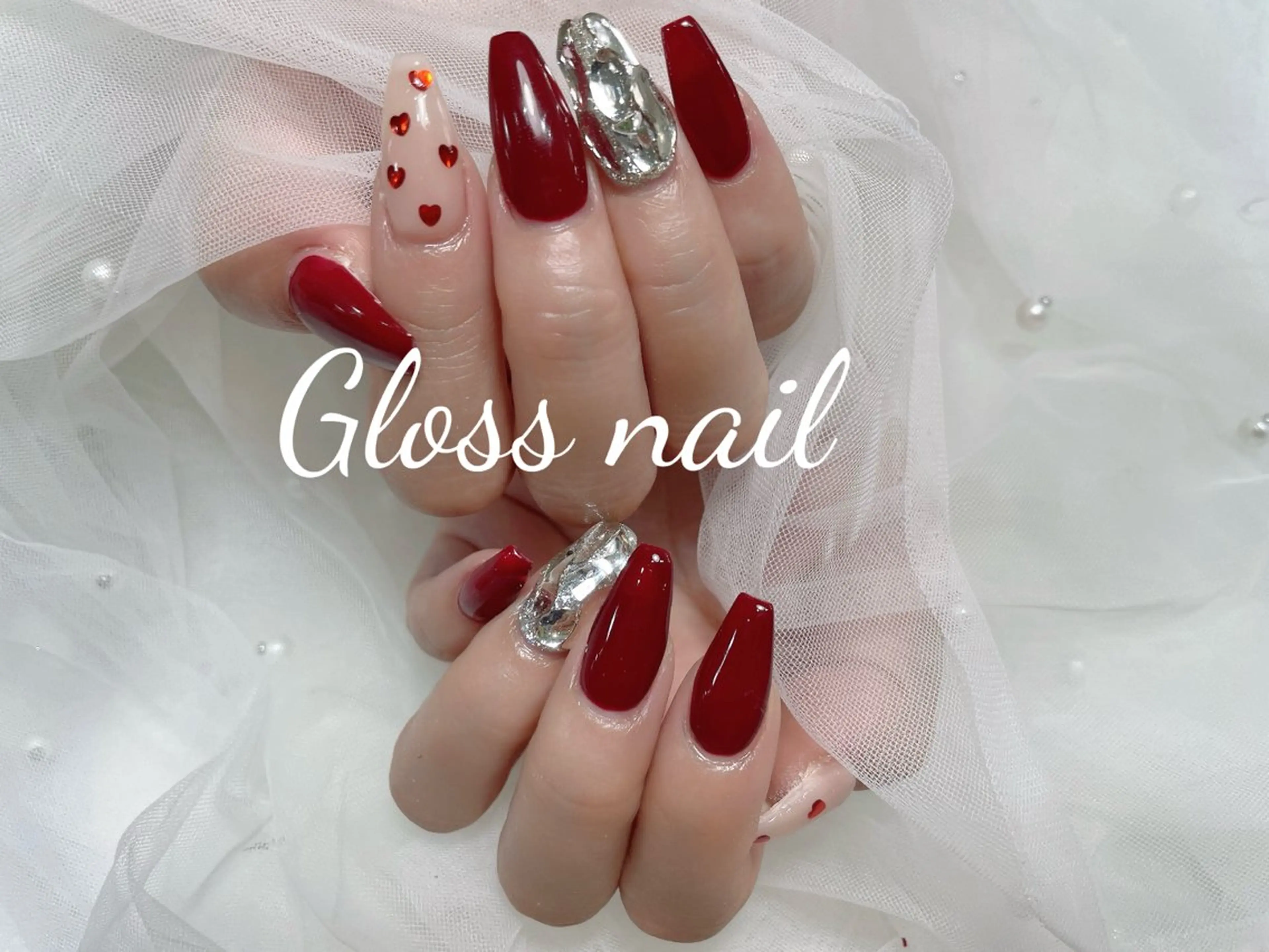 ネイル ハンドネイル Meri💅ジェル& チップ長さだし専門のネイルデザイン