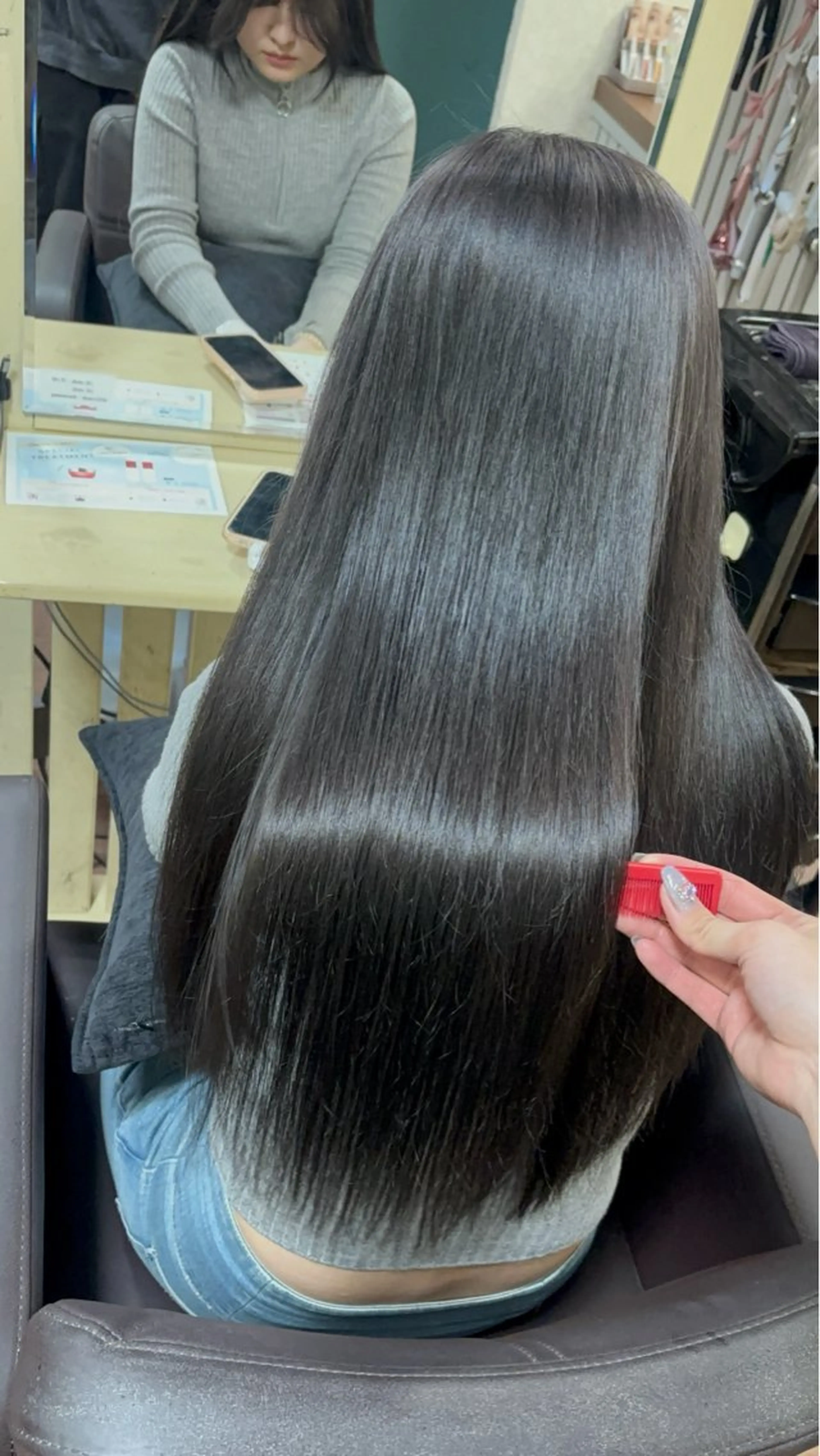 ロング カラー カット ヘアカラー トリートメント 限界オタク美容師 💜Natsuki☁のヘアスタイル