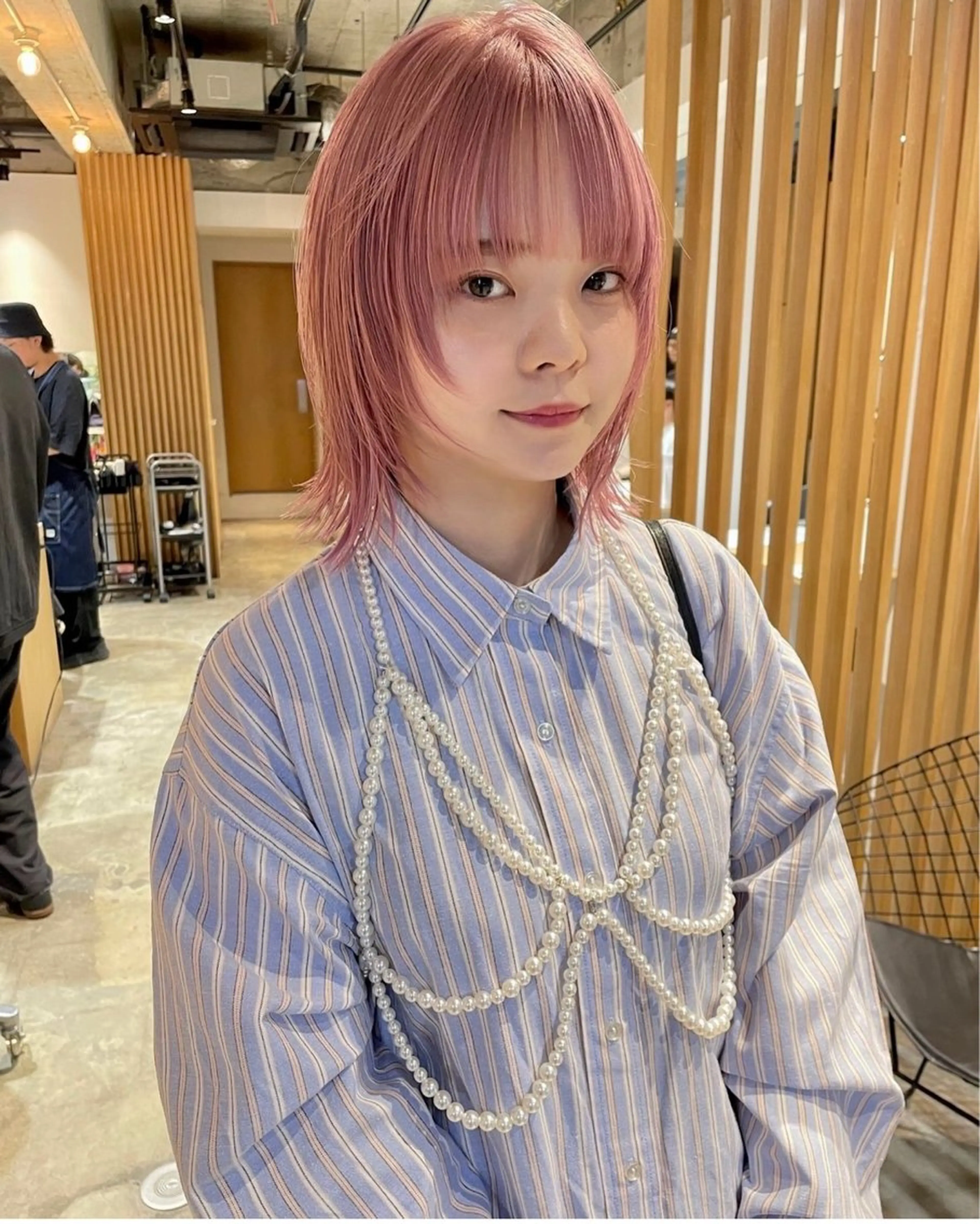 ケアブリーチ+アディクシーカラー+カットの写真