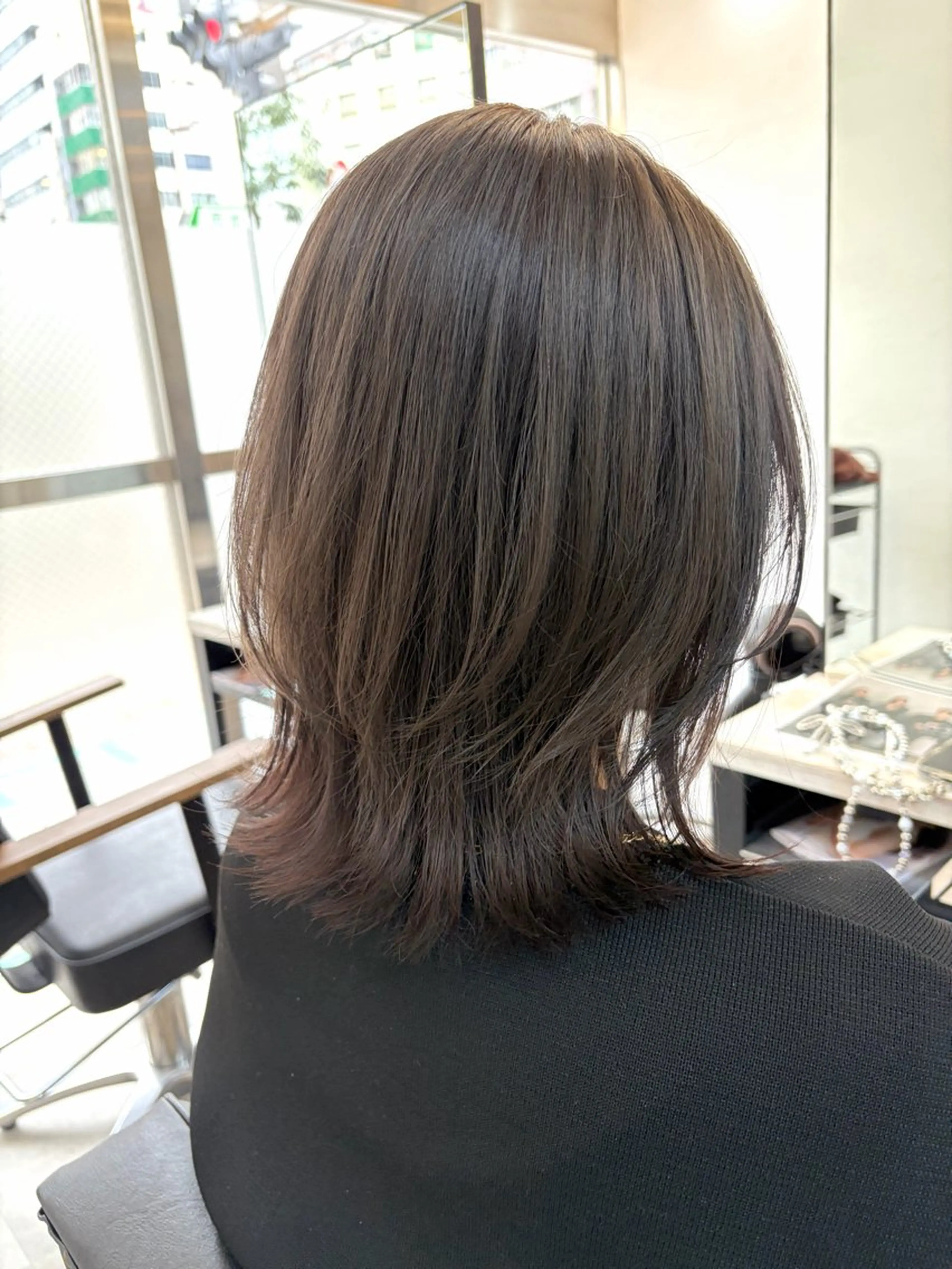 ミディアム カラー 🥀韓国ヘア🥀 宮津真菜のヘアスタイル