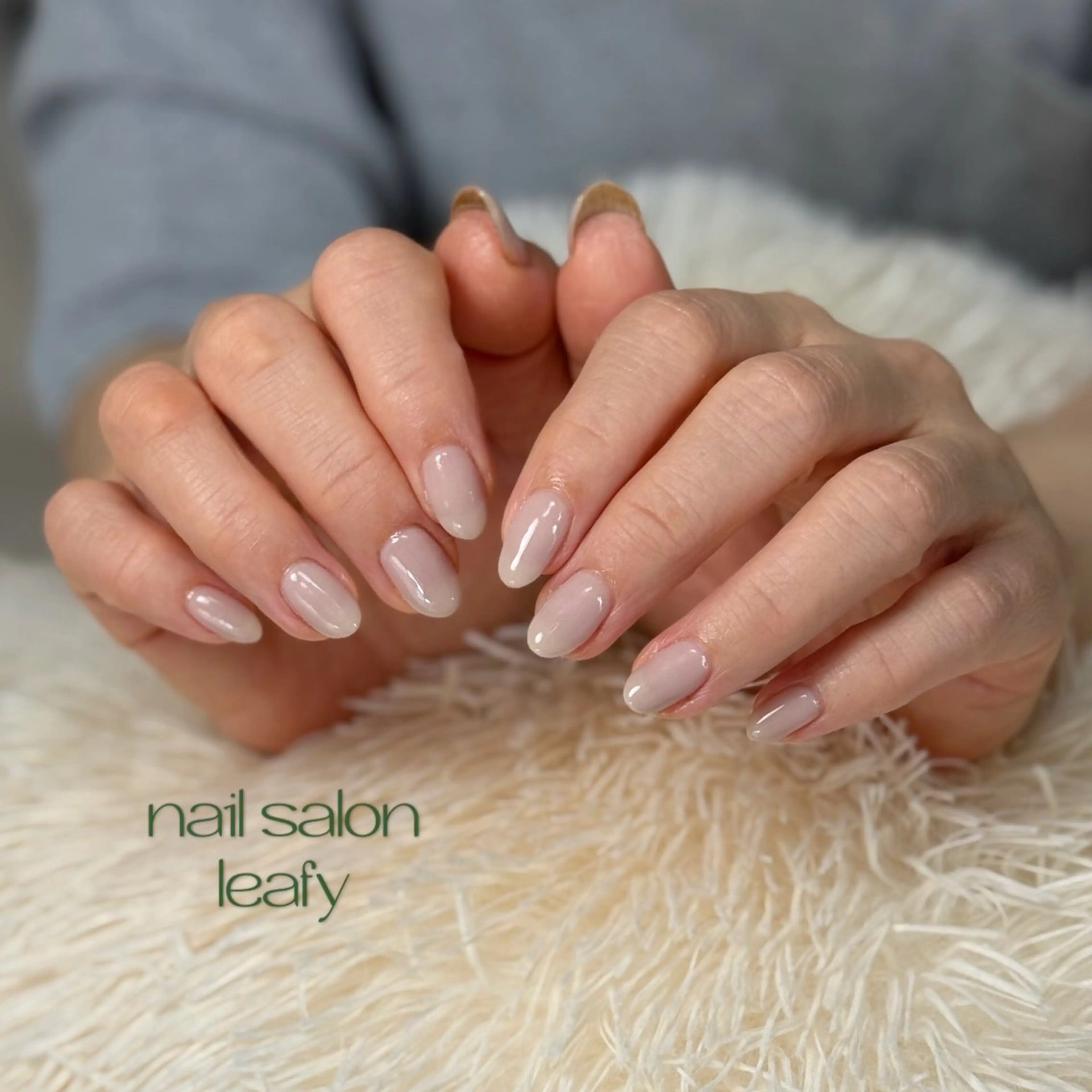 ネイル ワンカラーネイル ネイルサロン leafyのネイルデザイン