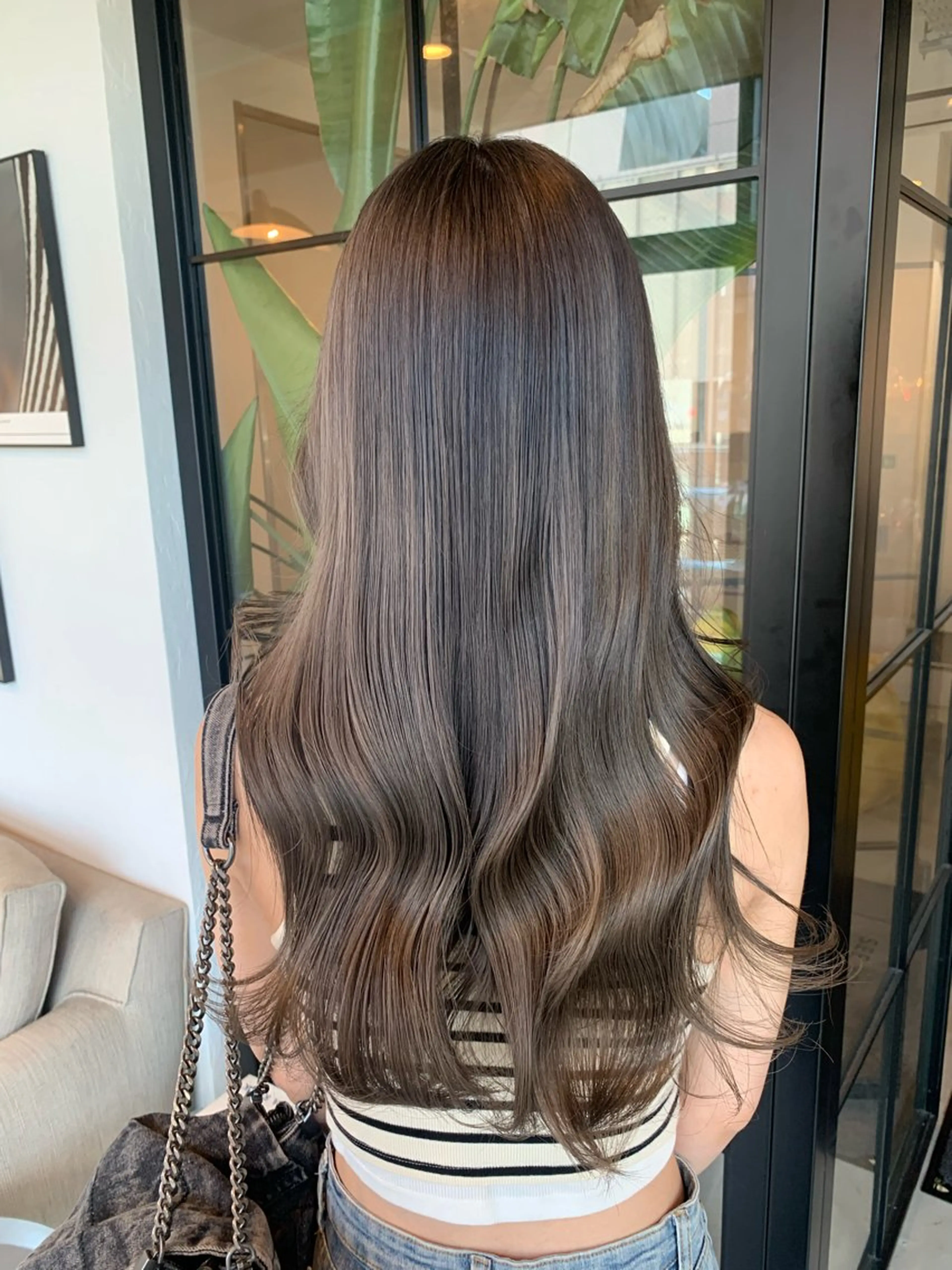 ロング カラー カット ヘアカラー トリートメント ベージュカラー🌿 新潟駅/青木結月のヘアスタイル