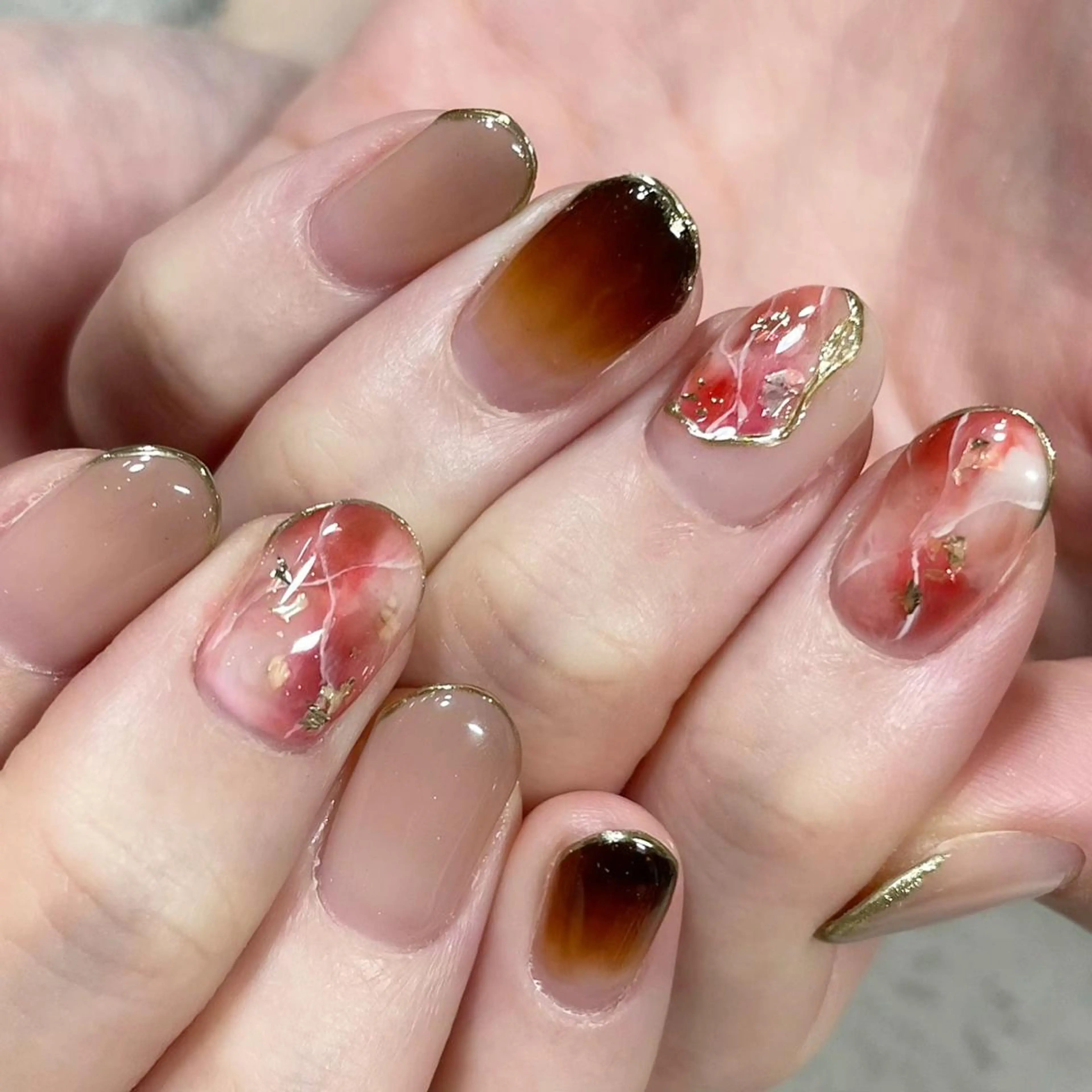 ネイル ジェルネイル 東 千夏のネイルデザイン