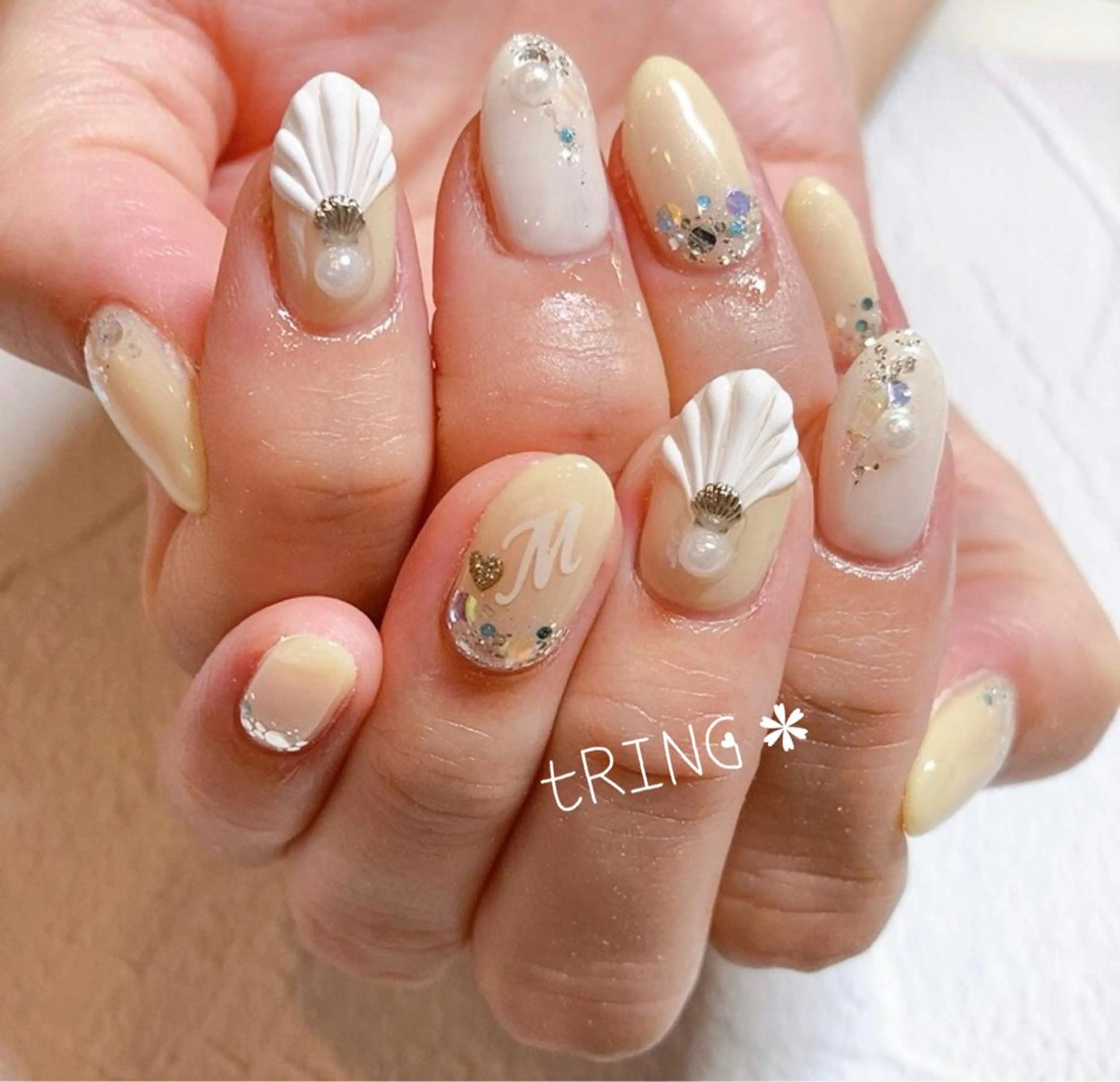 ネイル ハンドネイル tRING＊ しいの木台のネイルデザイン