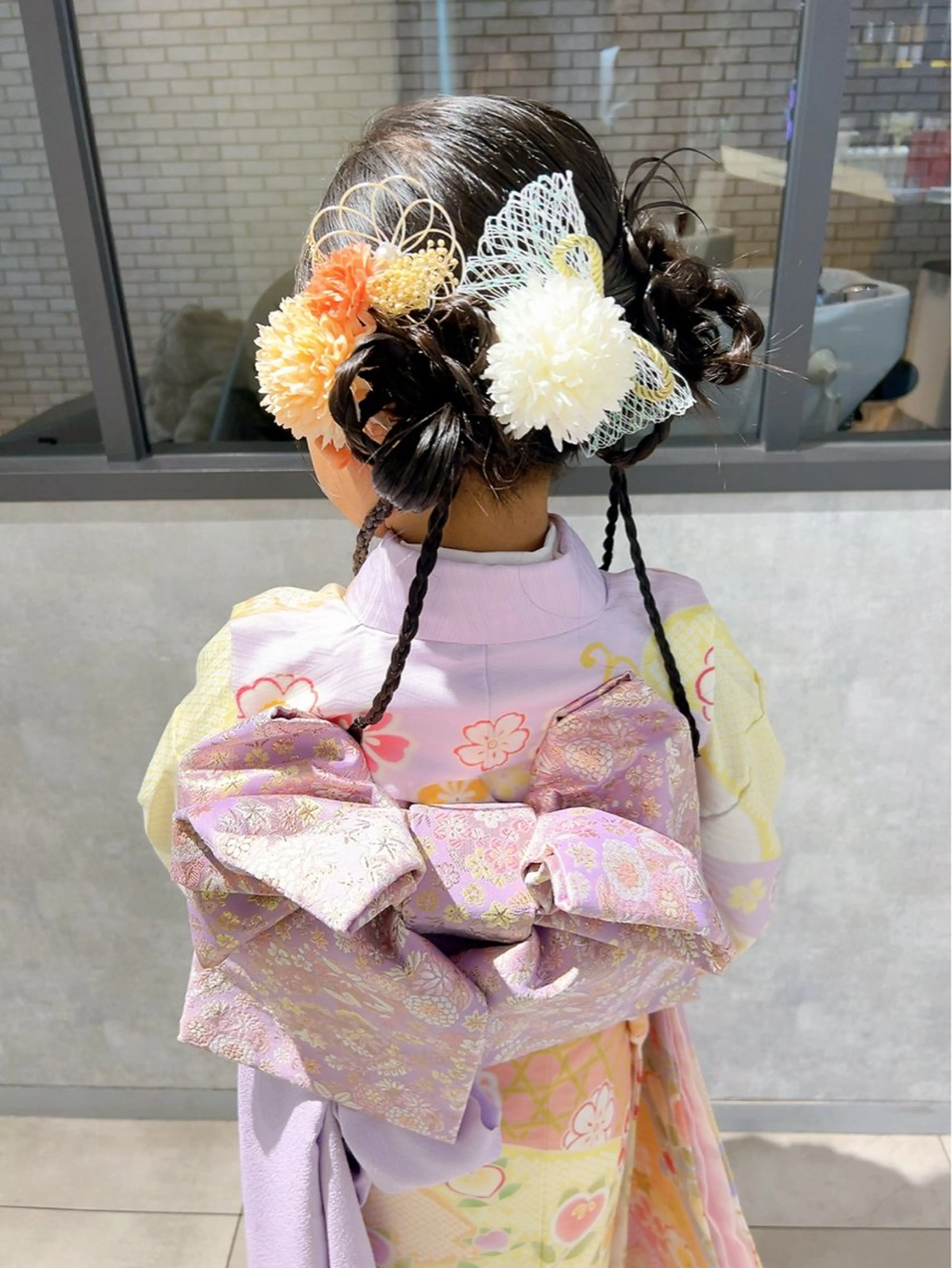 ヘアアレンジ 着物ヘア 卒業式のヘアスタイル 髪飾り ヘアセット 池田 みのりのヘアスタイル