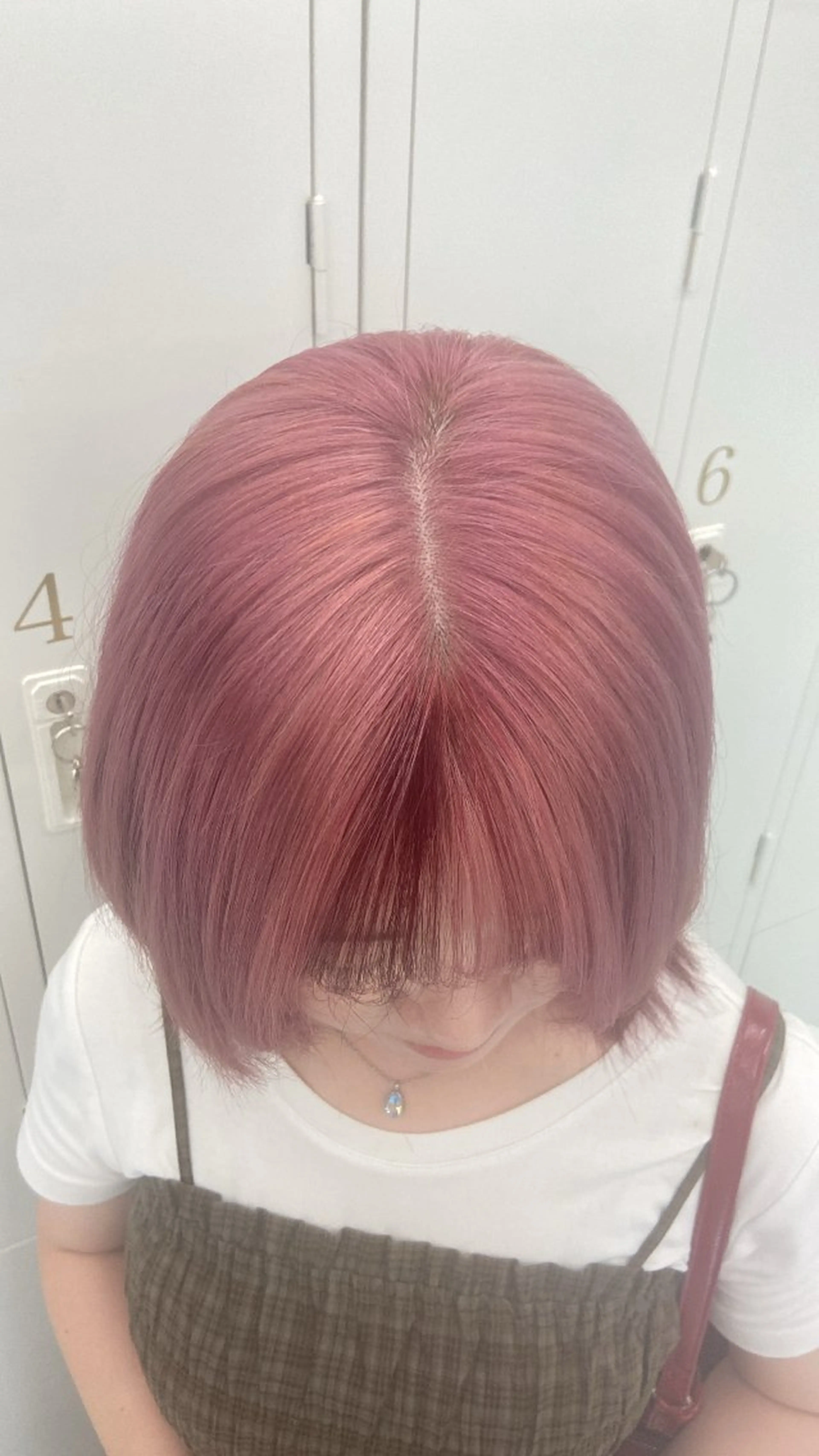 ミディアム カラー ヘアアレンジ ヘアカラー トリートメント girlyハイトーン /airi🍓🎀のヘアスタイル