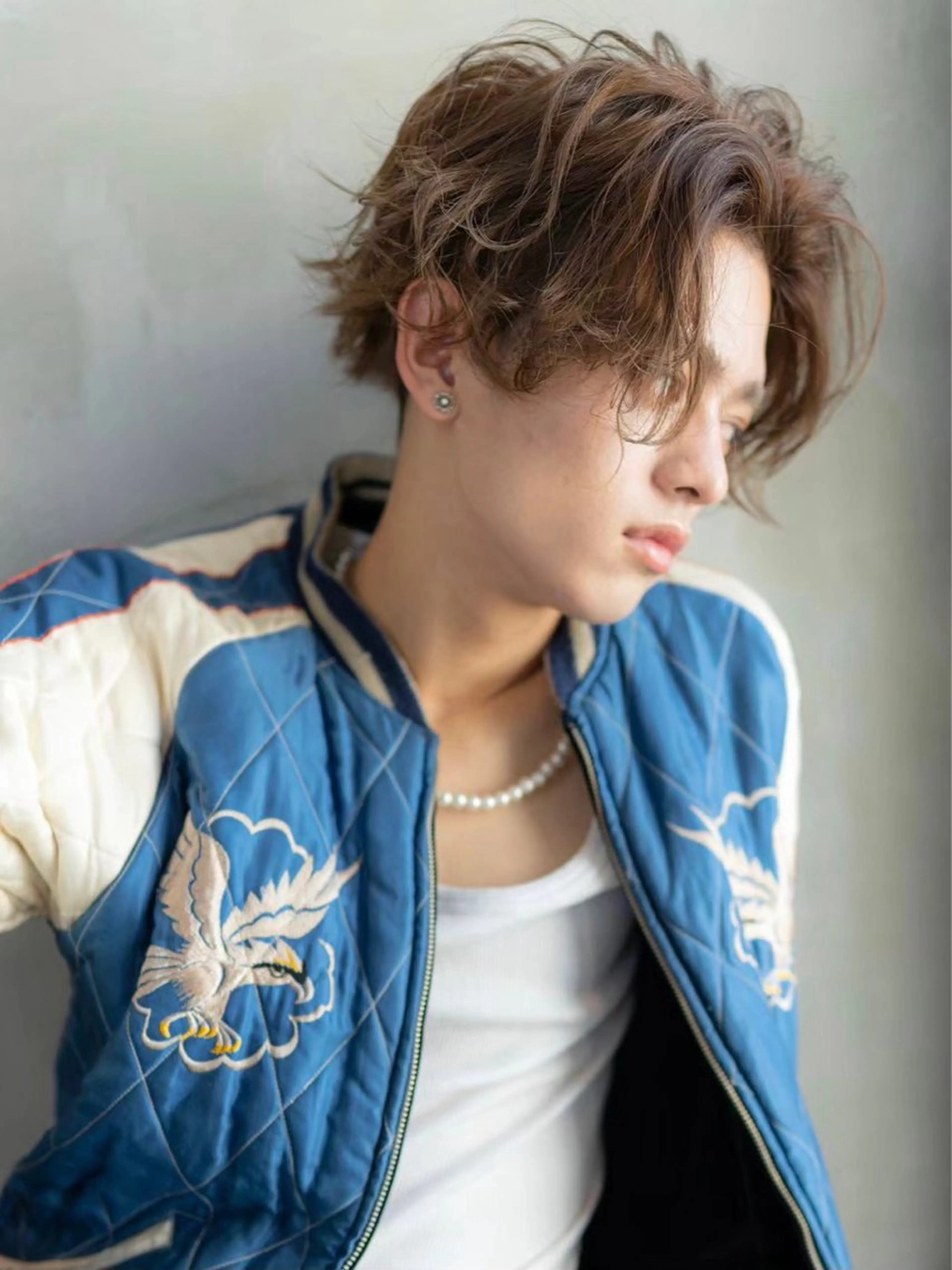 ショート メンズ ⚡メンズパーマフ ェードカットTomyのヘアスタイル