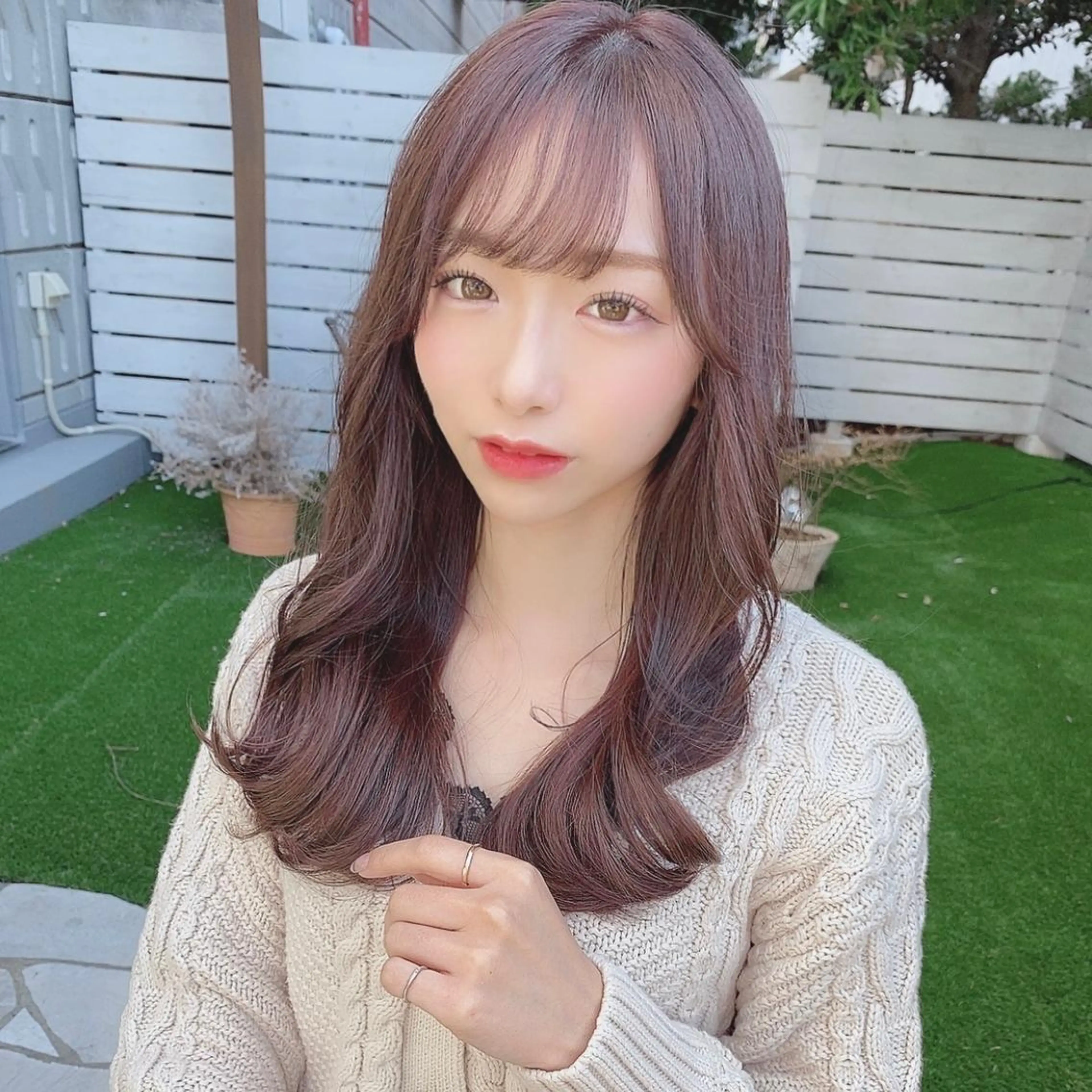 セミロング 江口 さやかのヘアスタイル