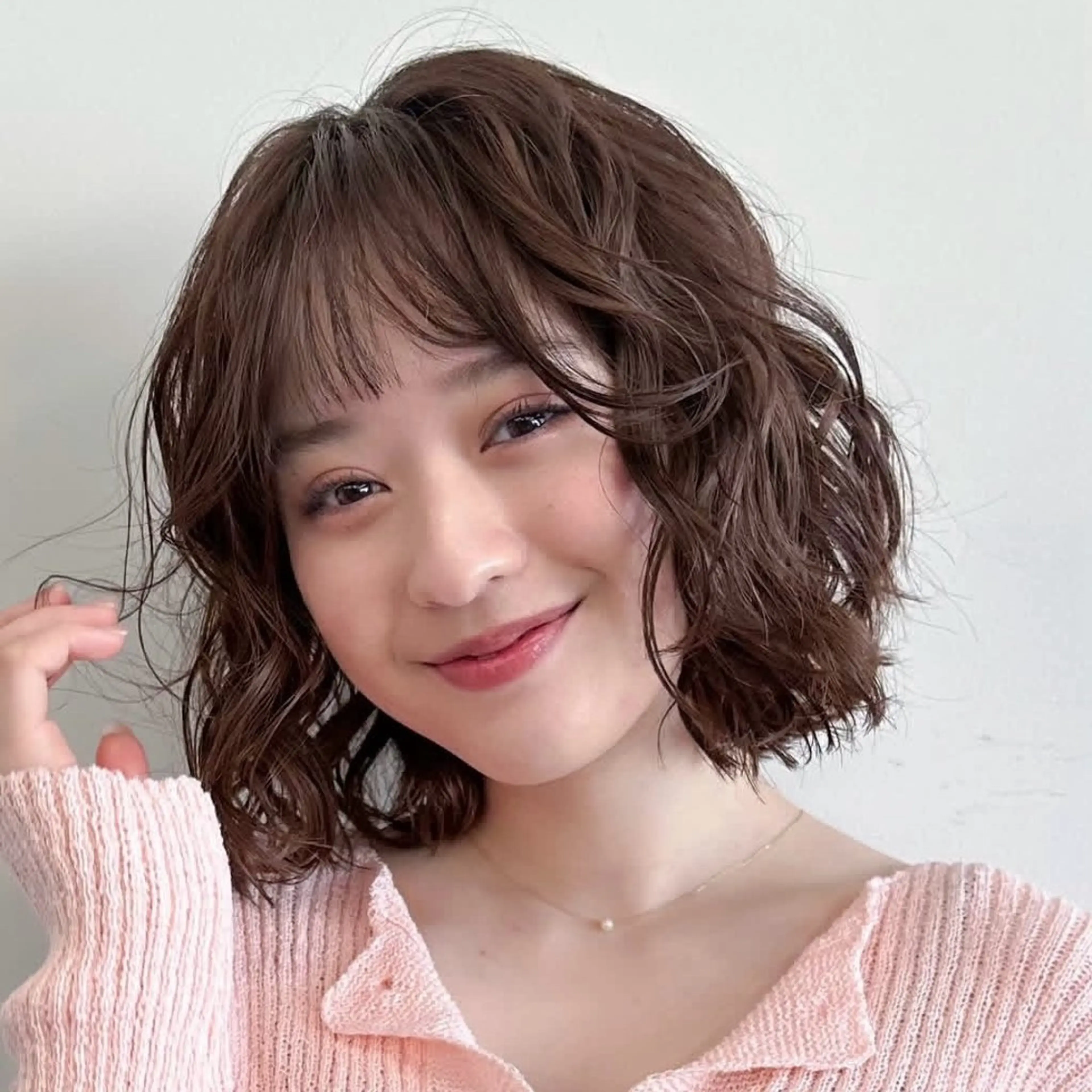 ショート パーマ ボブ 似合わせカット トリートメント manami/ ハッシュレイヤーのヘアスタイル