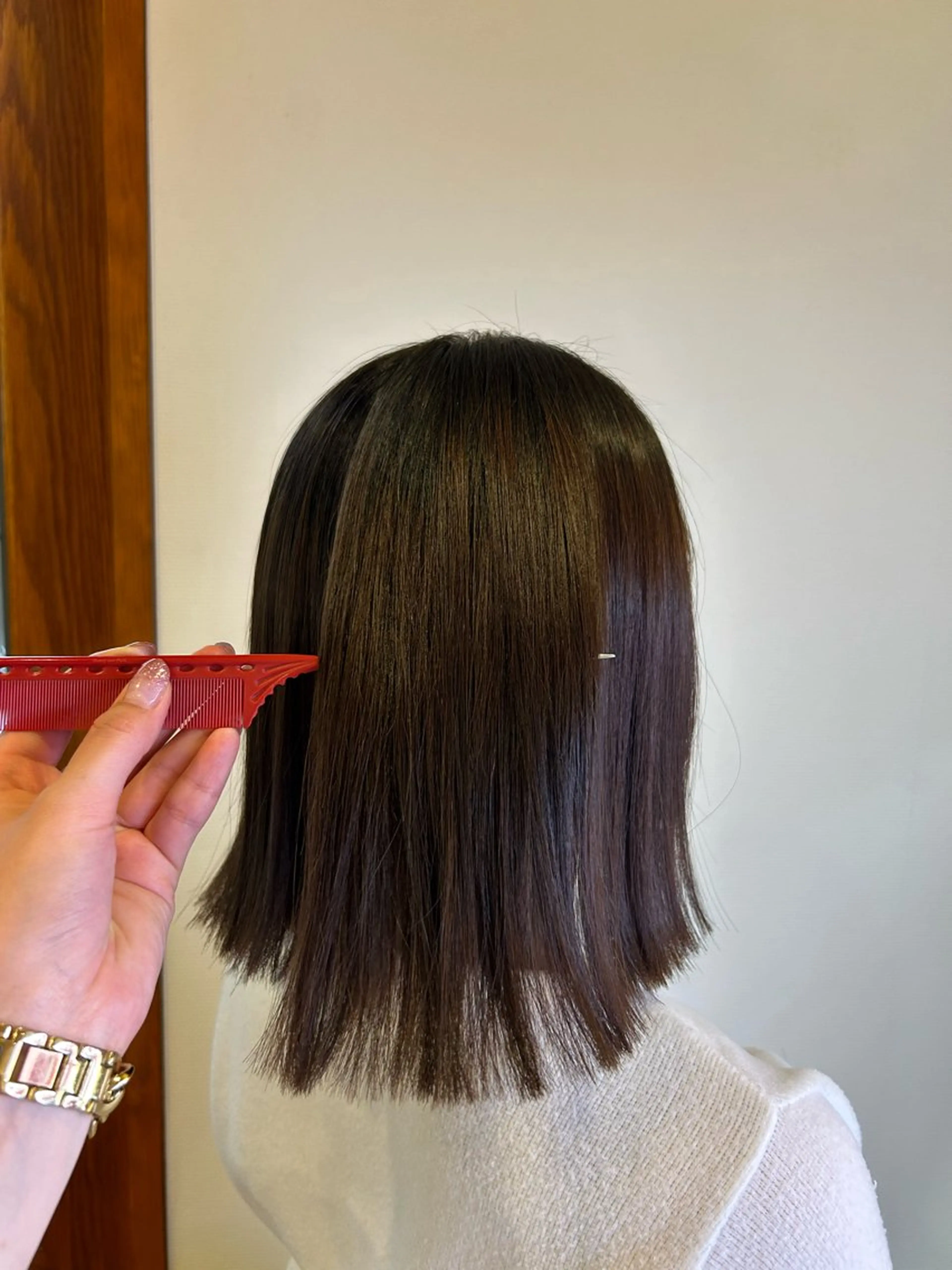 ミディアム 縮毛矯正 ヘアルームflat・ Rena🌼ྀིのヘアスタイル