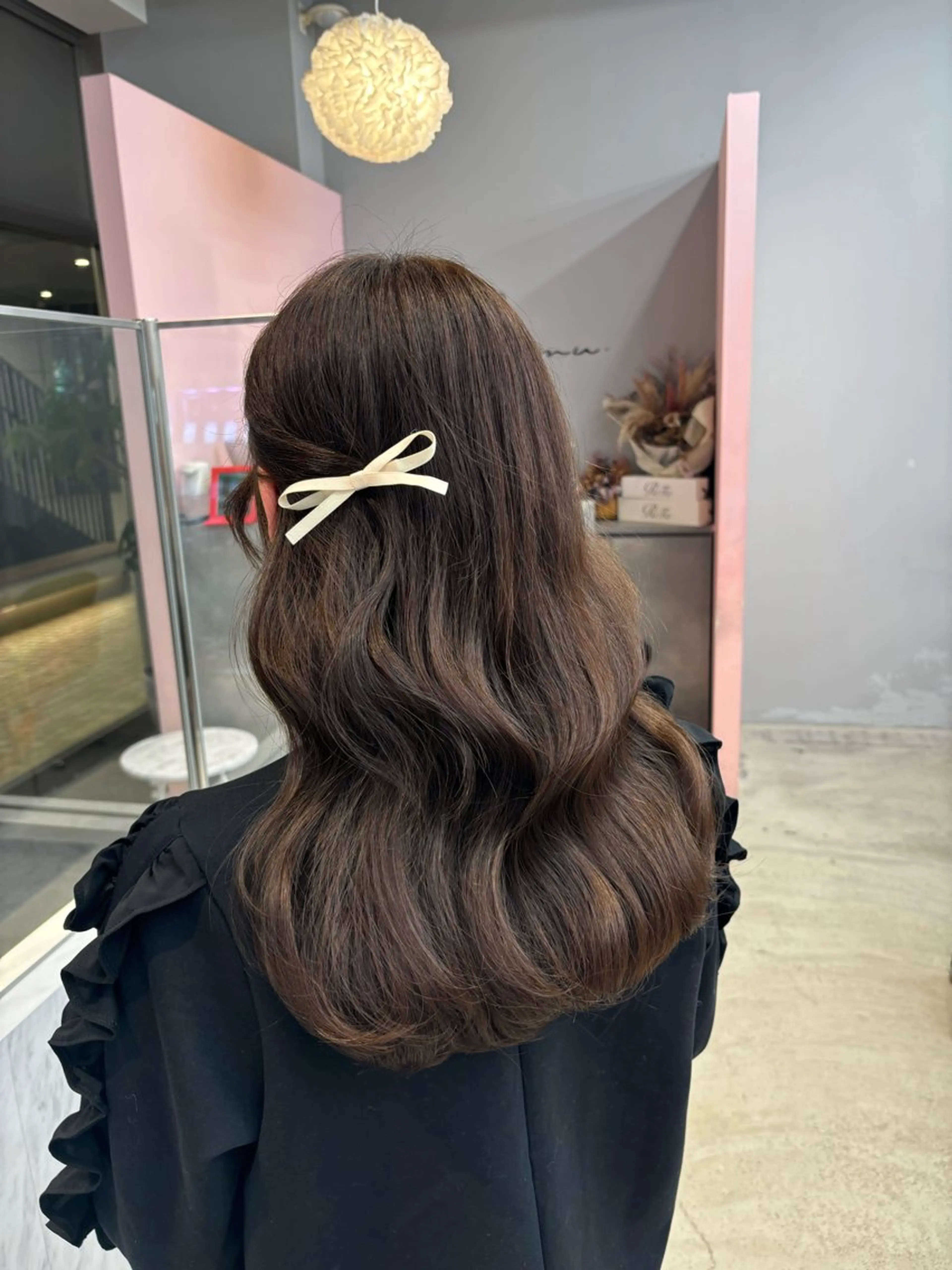 セミロング カラー 𝒎𝒐𝒆🩰 名駅/ヘアメ/暖色♡のヘアスタイル