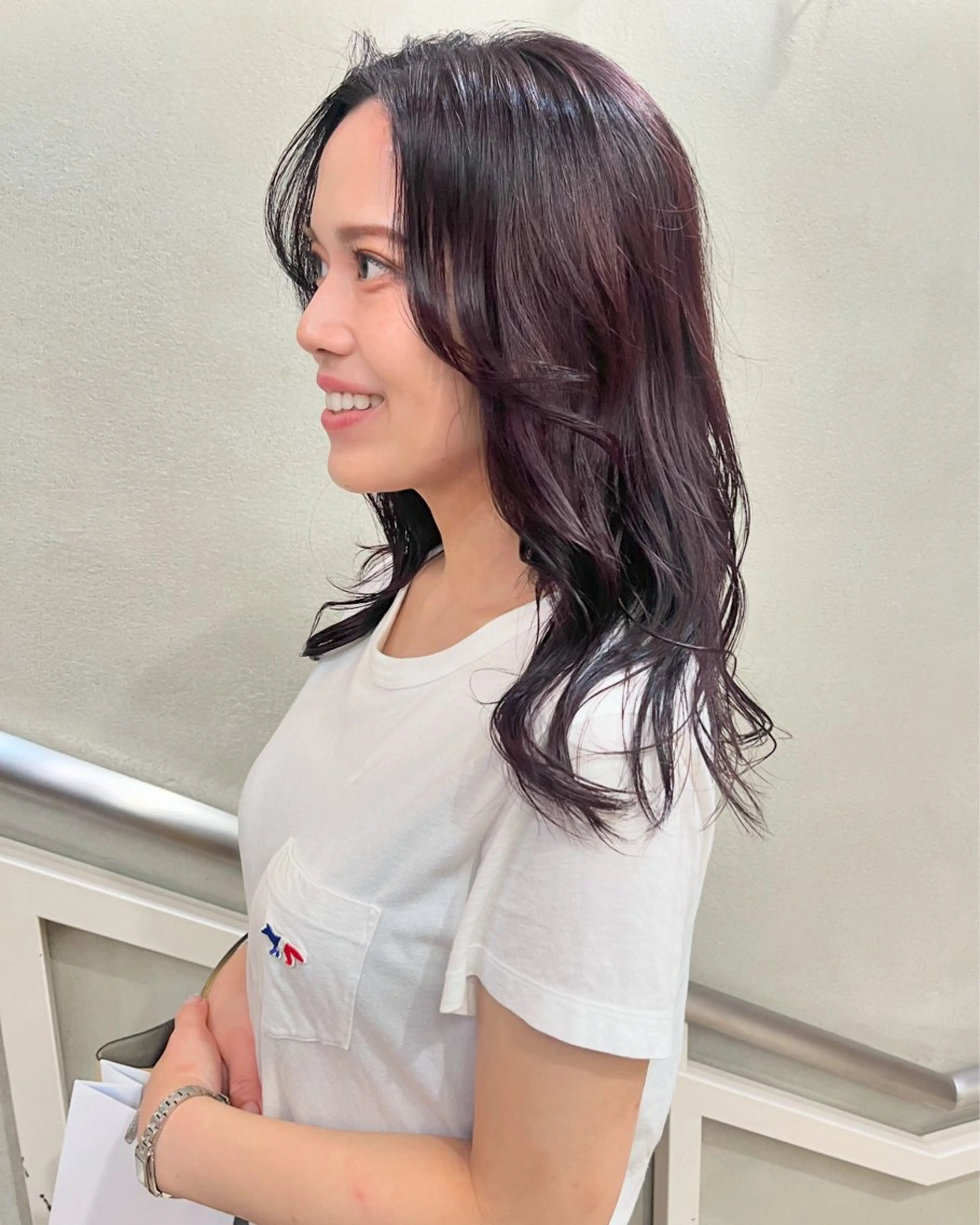 ロング カラー 佐藤 永夏のヘアスタイル