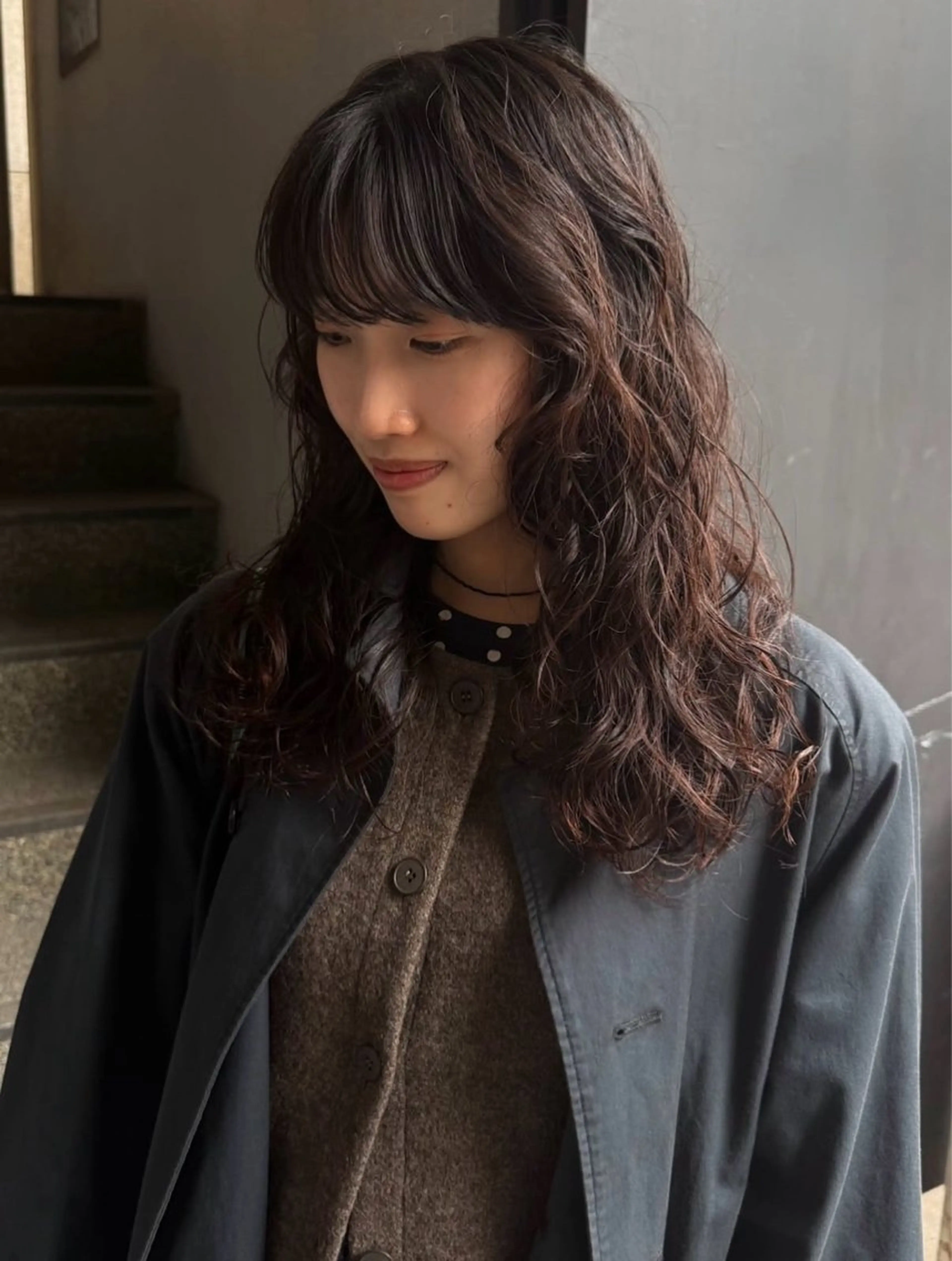 ロング パーマ カット パーマ ロングパーマ🌀 あきとのヘアスタイル