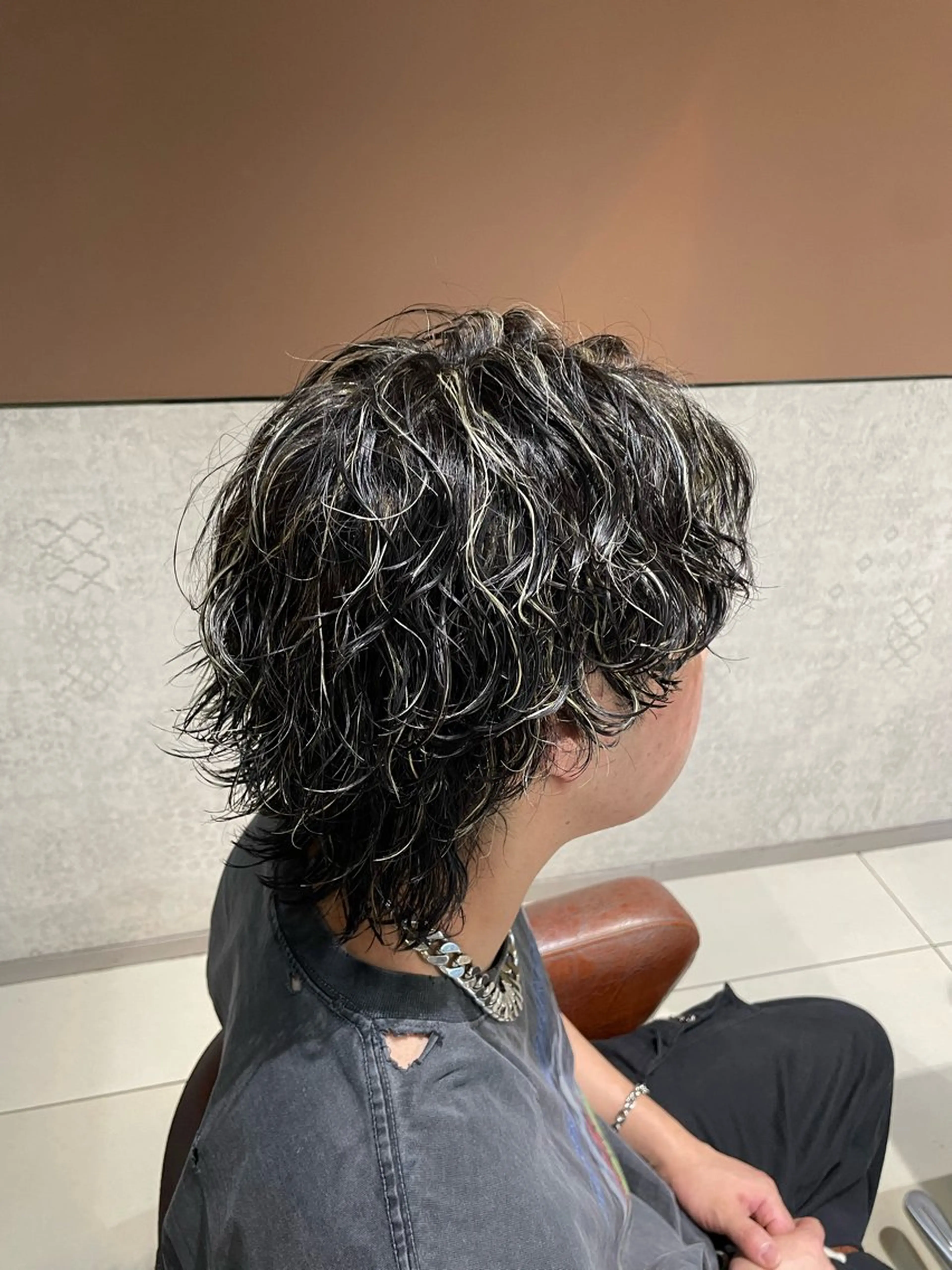 ミディアム カラー パーマ メンズ カット パーマ 🔷メンズ推し🔷 遠藤暖大のヘアスタイル