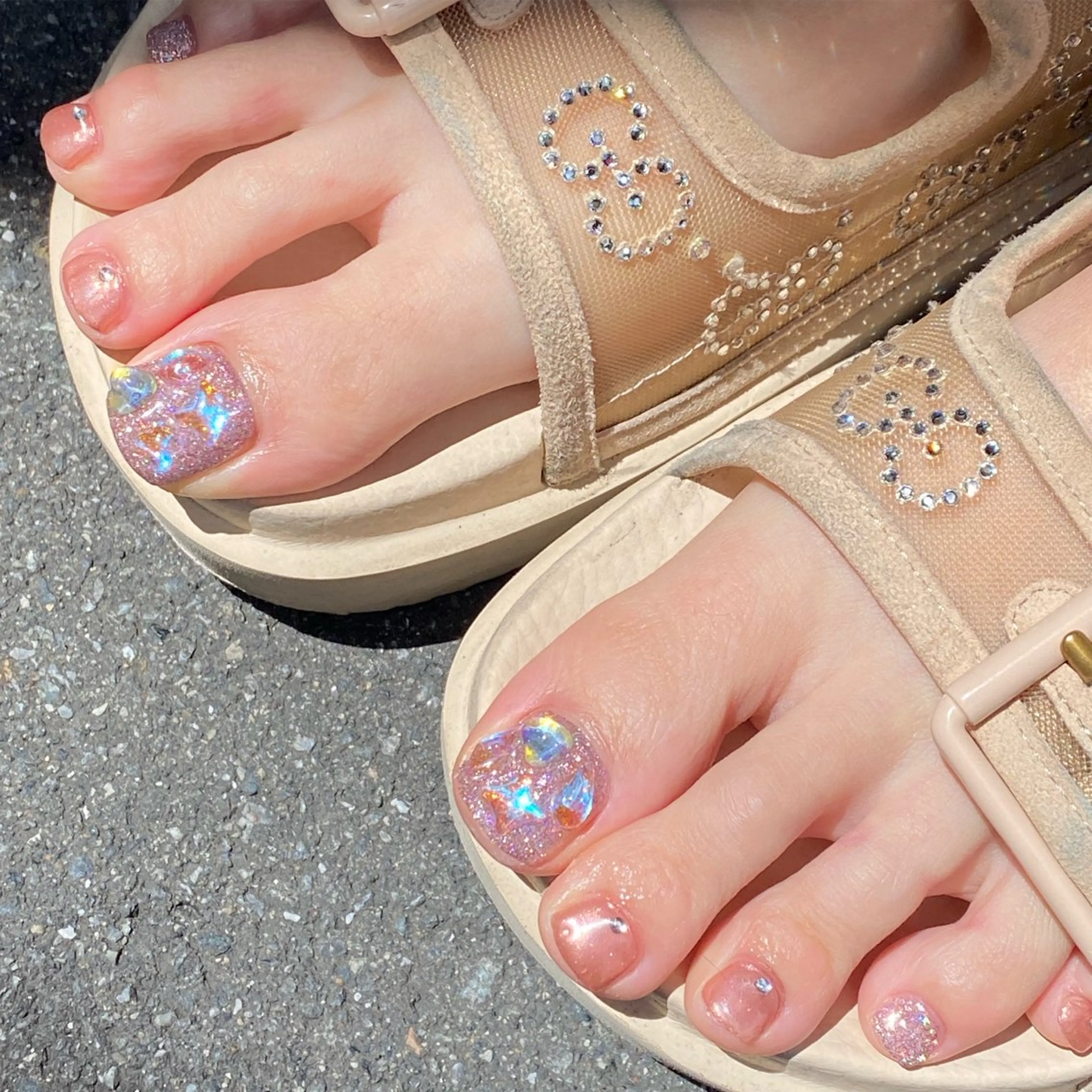 ネイル フットネイル W KUMIのネイルデザイン