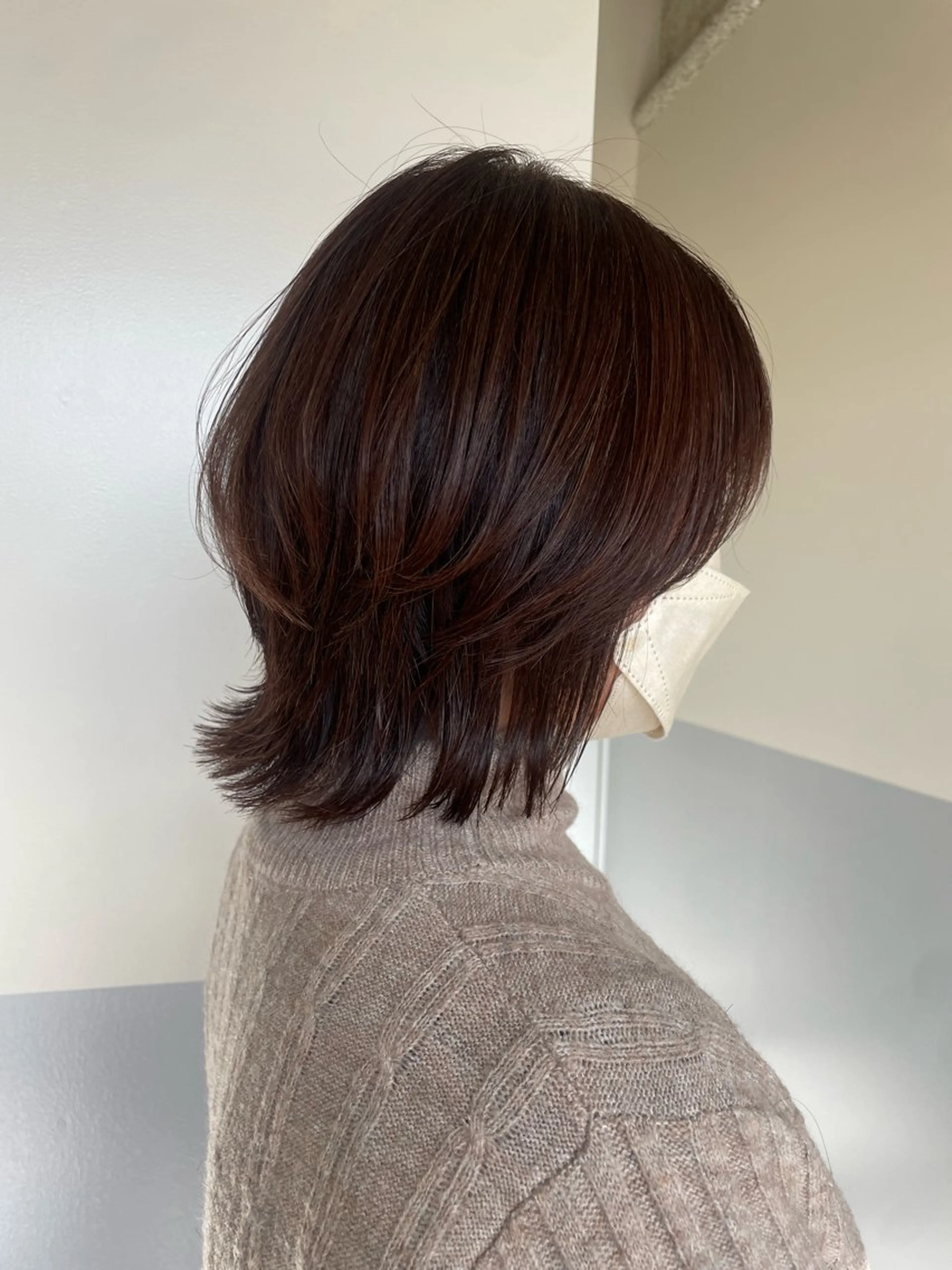 ミディアム レイヤーカット 小久保 里紗のヘアスタイル