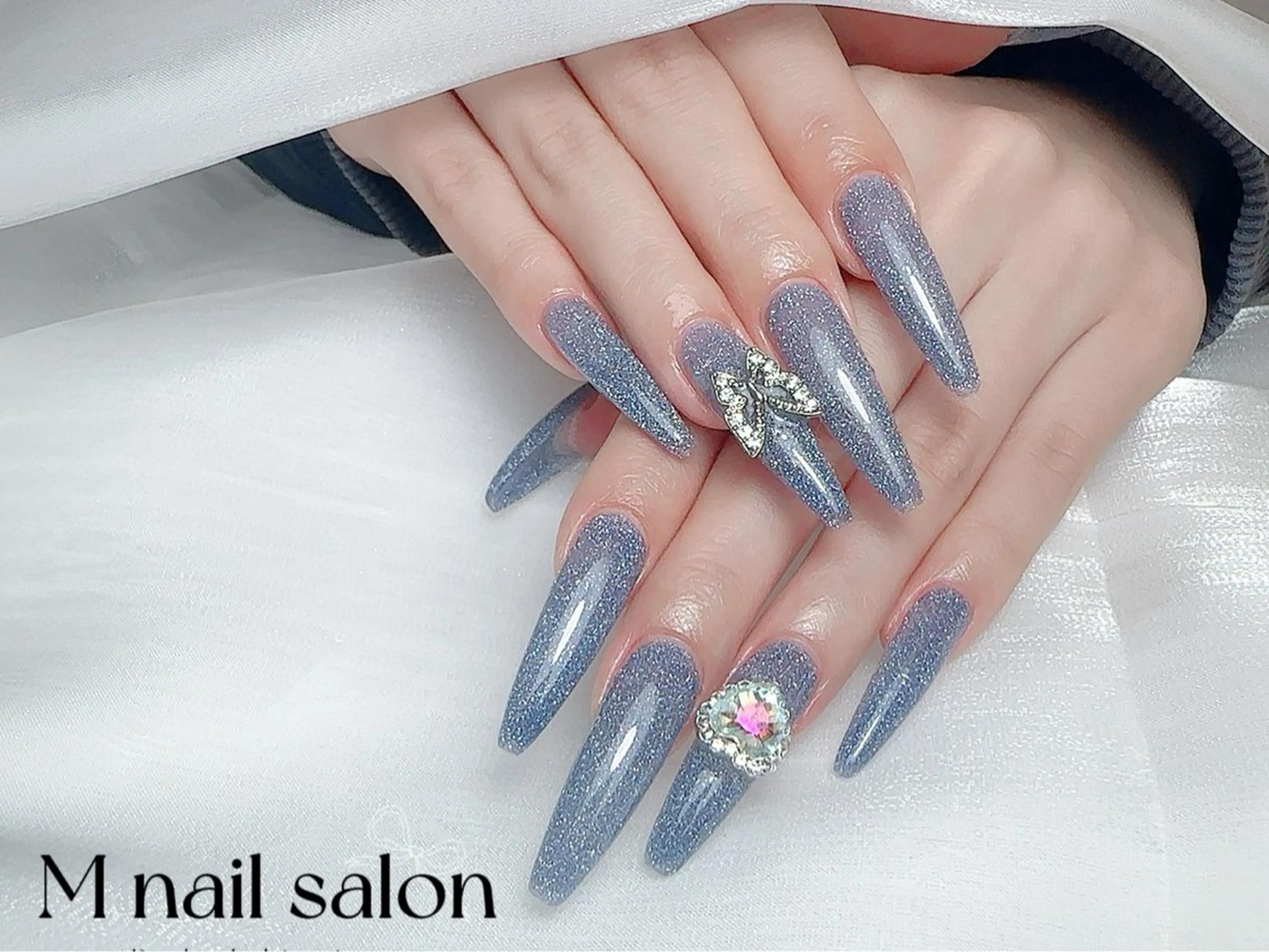 ネイル ハンドネイル M🌷nail 長さだし専門店のネイルデザイン