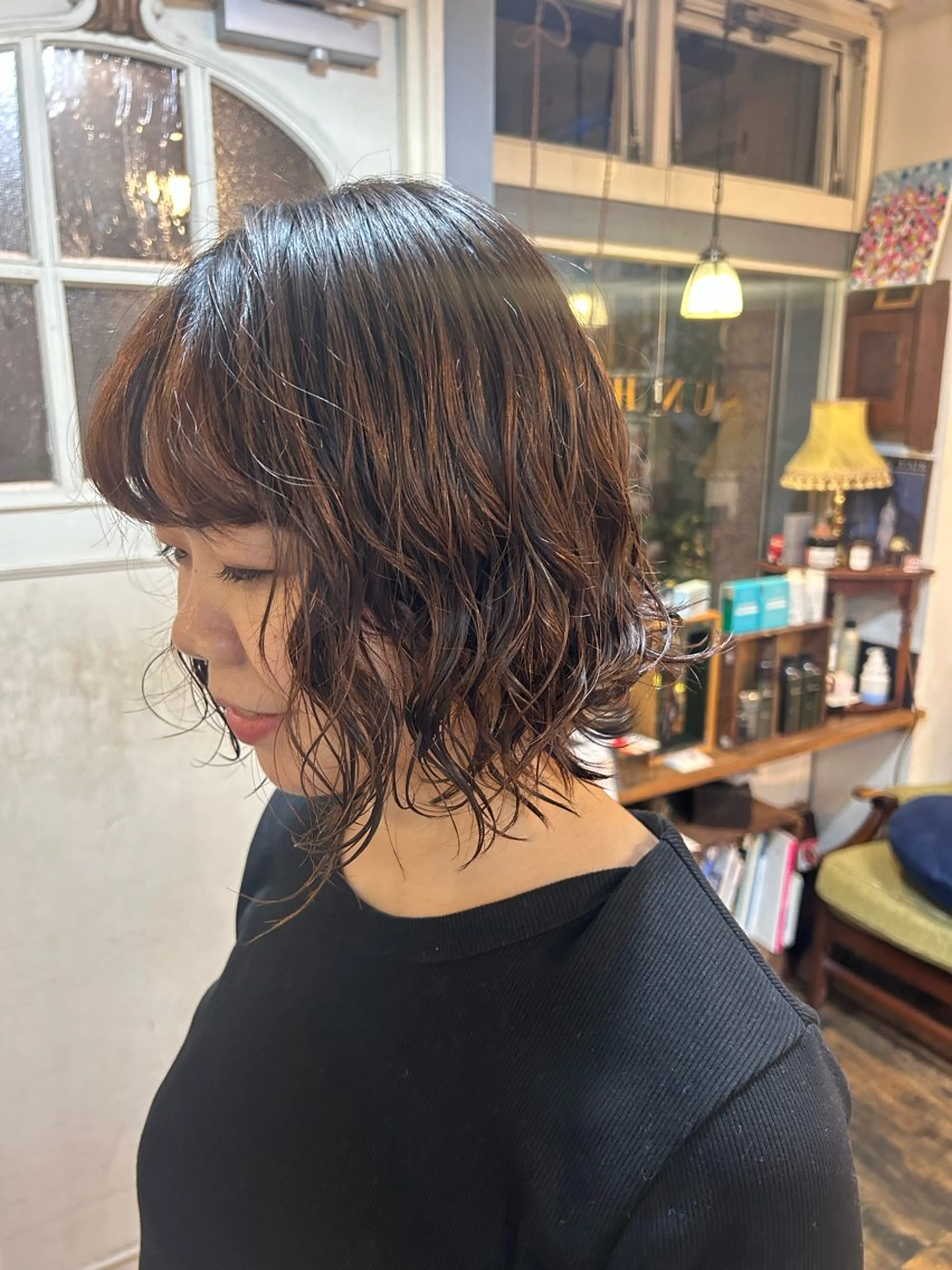 ショート パーマ カット パーマ ヘッドスパ 清水千優/パーマ/透 明感カラー/メンズのヘアスタイル