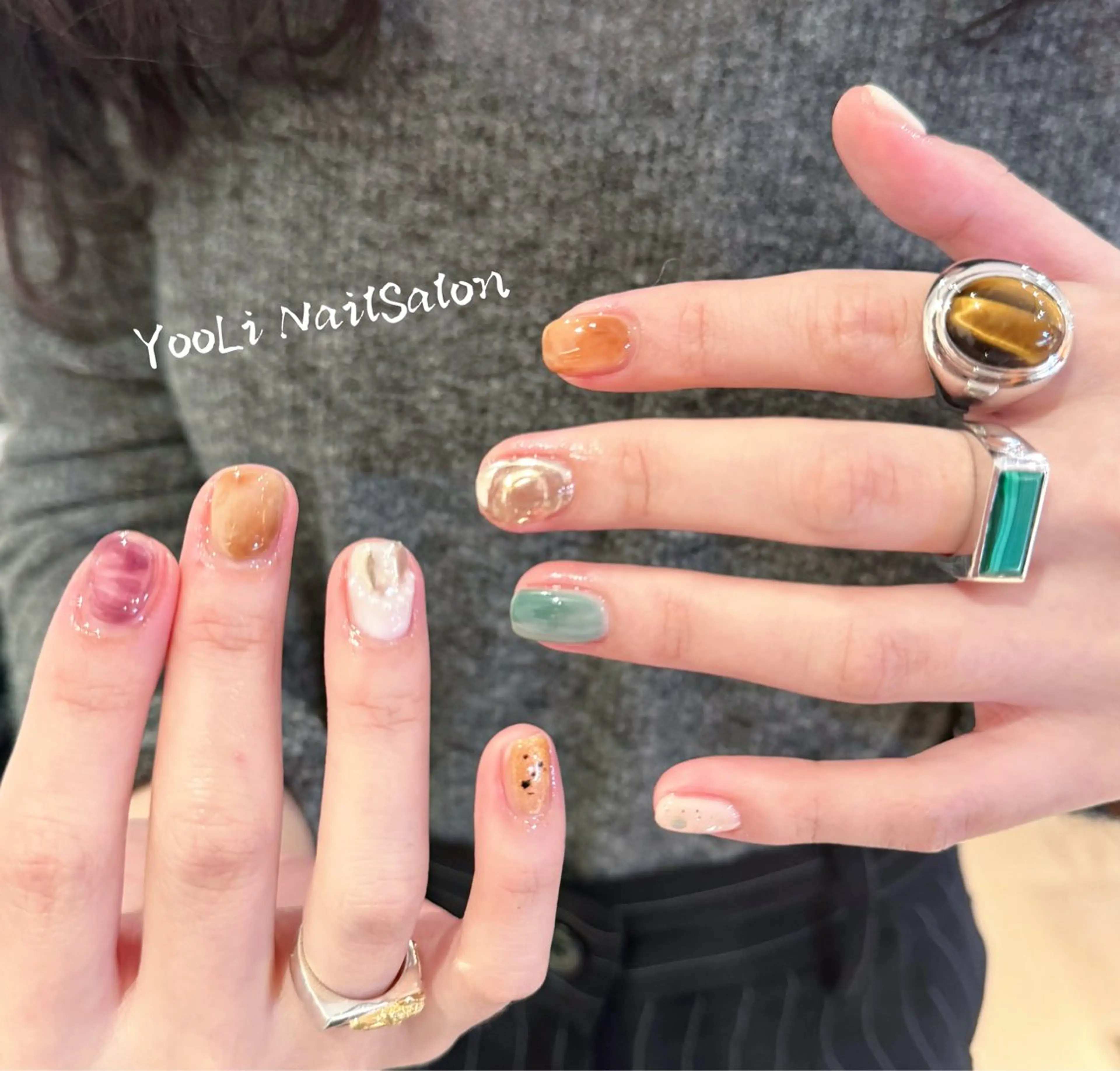 ネイル アートネイル フットネイル ジェルネイル ニュアンスネイル パラジェル ハンドネイル 🎀🎀YooLi Nail Salonのネイルデザイン