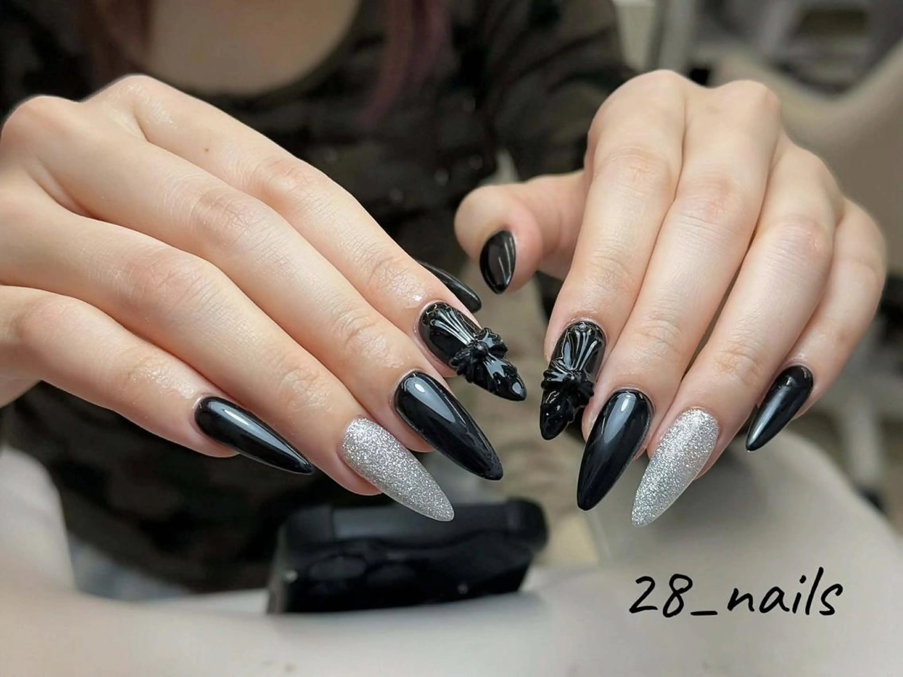 チップ長さだし🎀ワンカラー2色までok オフ無しの写真