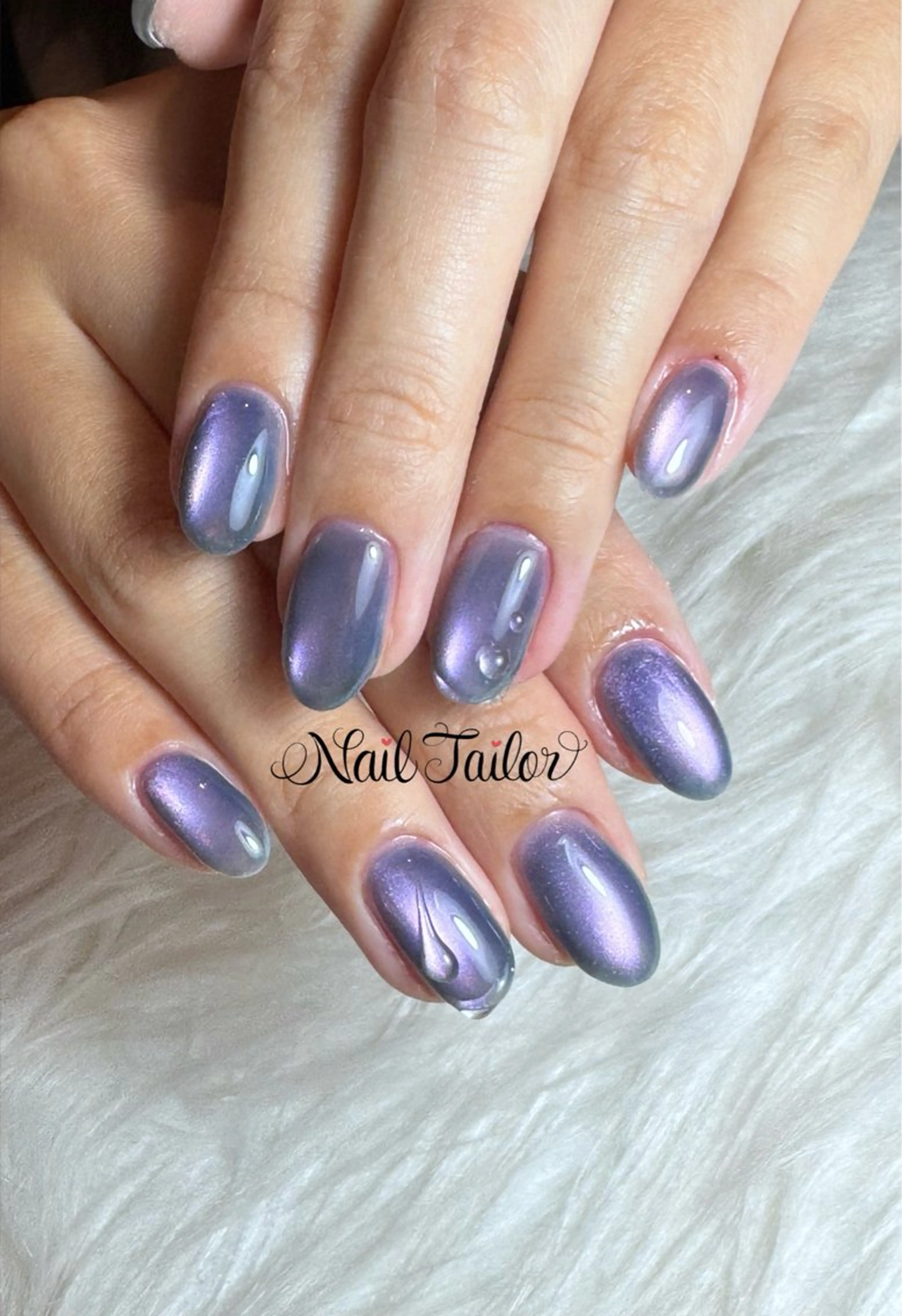 ネイル 氷ネイル・うるうるネイル マグネットネイル オフィスネイル ハンドネイル NailTailor ネイルテイラーのネイルデザイン
