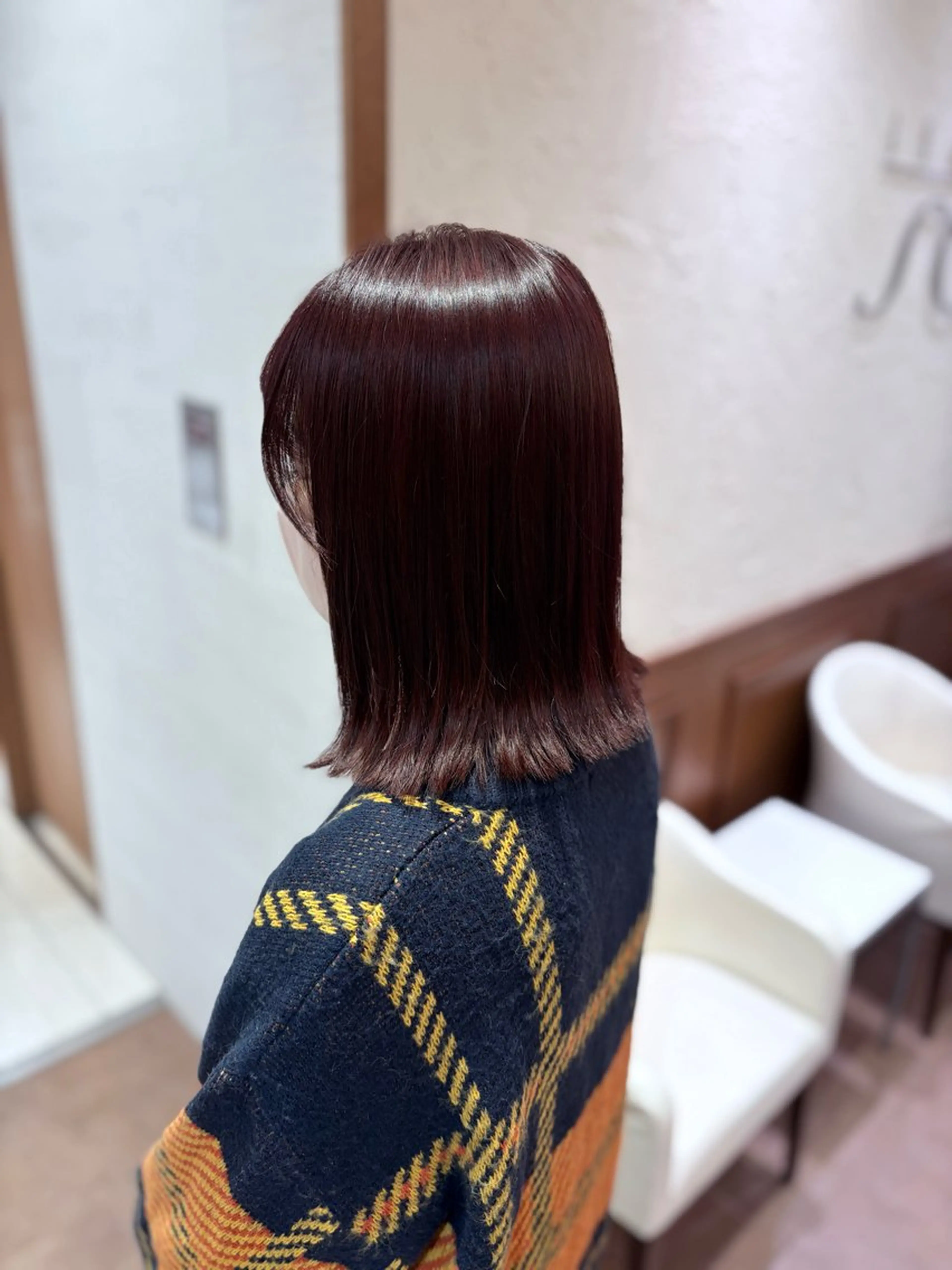 セミロング カット ヘアカラー トリートメント 伊藤 アユミのヘアスタイル