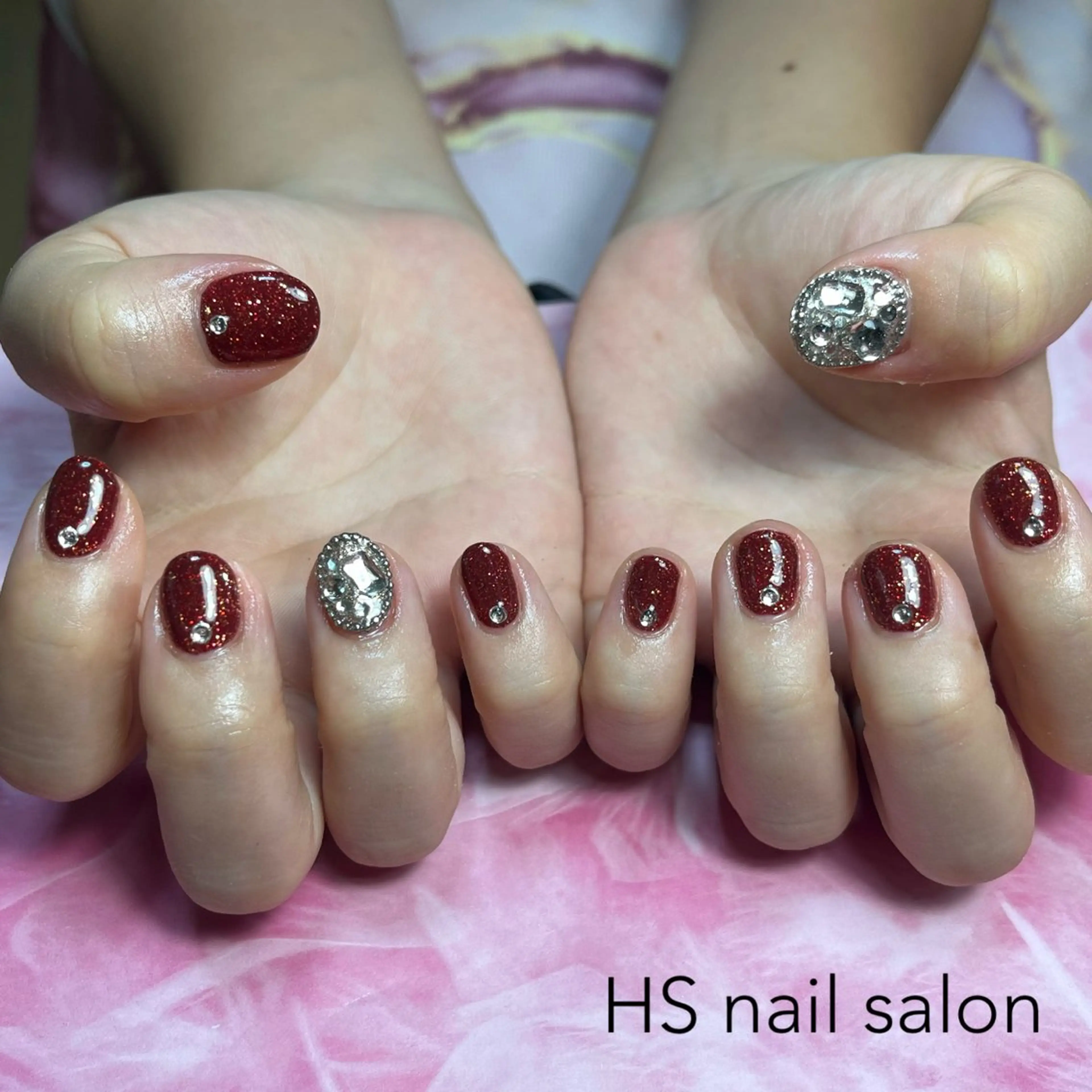 ショート ハンドネイル hs nail salonのネイルデザイン