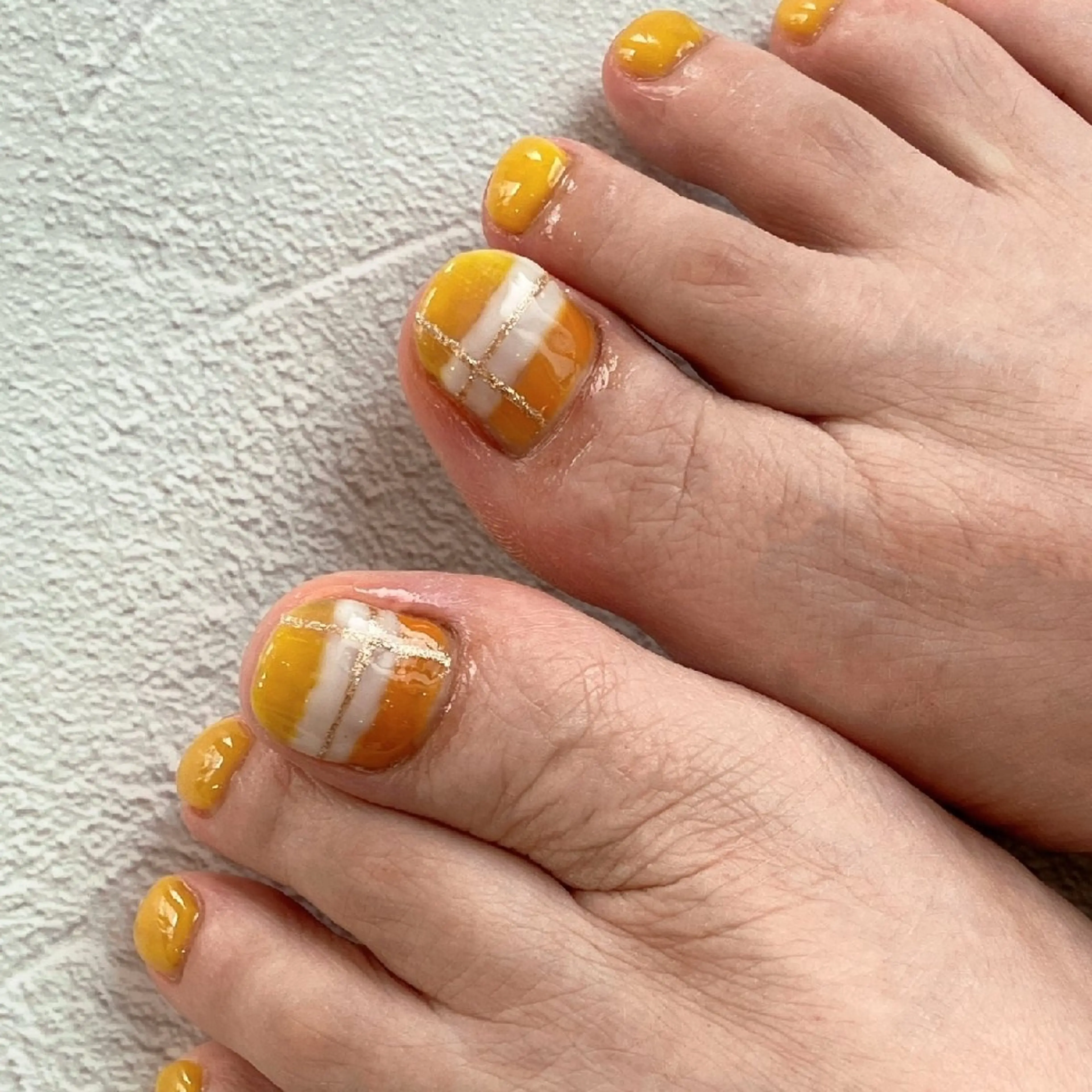 ネイル フットネイル ワンカラーネイル フットネイル felicita fumi🩷のネイルデザイン