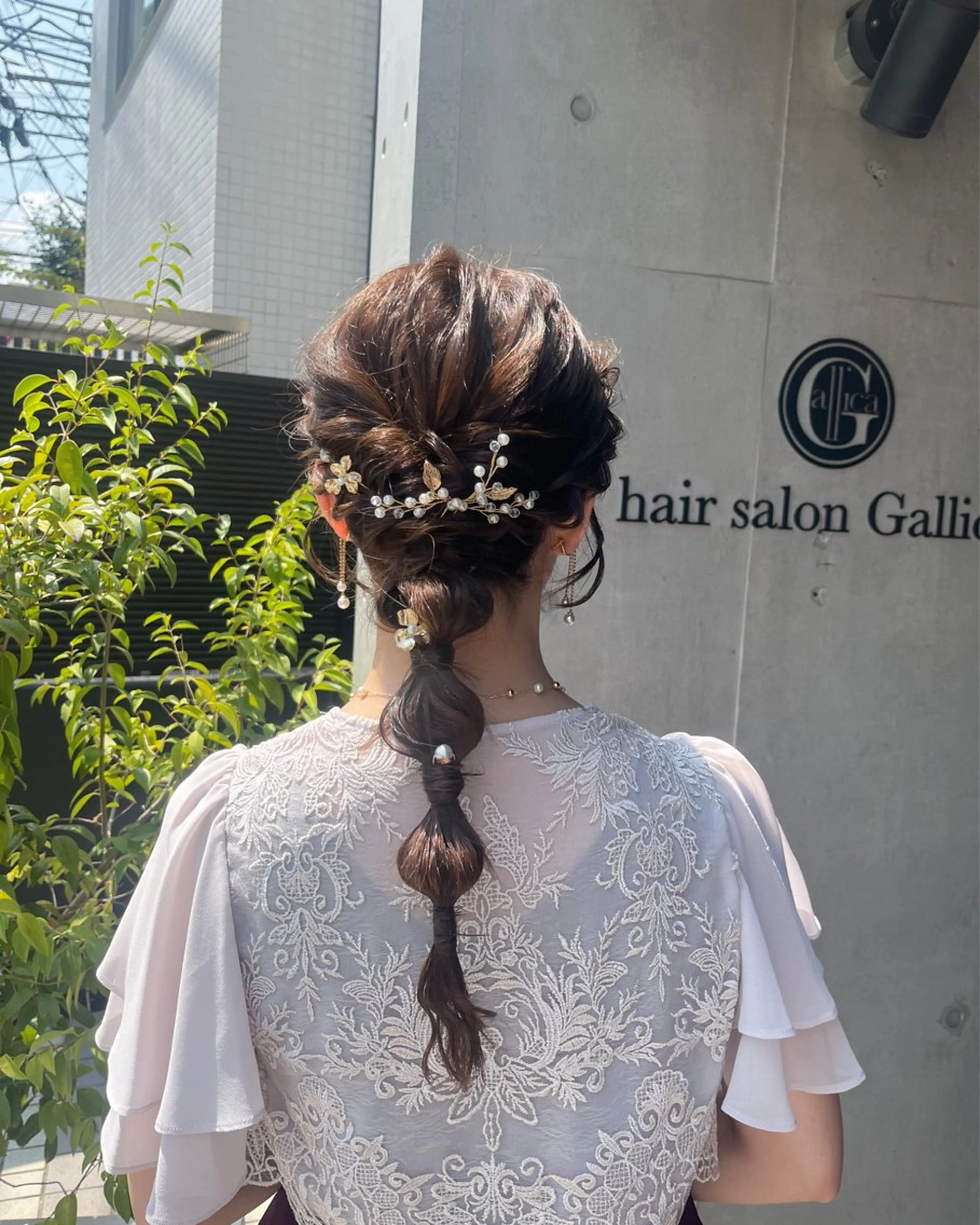 ヘアアレンジ ヘアセット ナミ🩶暗髪/暖色 ❤️/透明感/縮毛のヘアスタイル