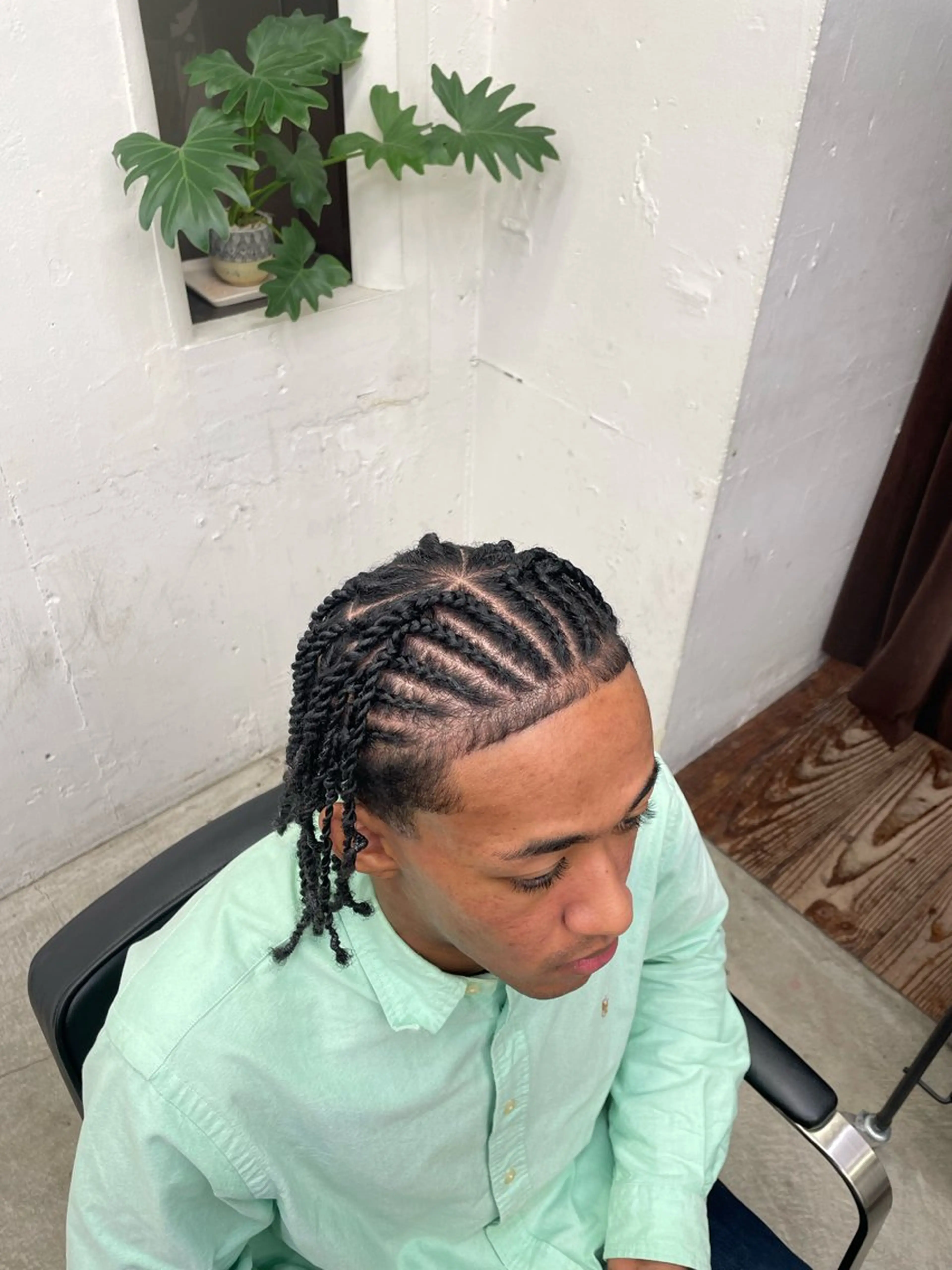 ヘアアレンジ メンズ コーンロウ／ブレイズ SYUのヘアスタイル