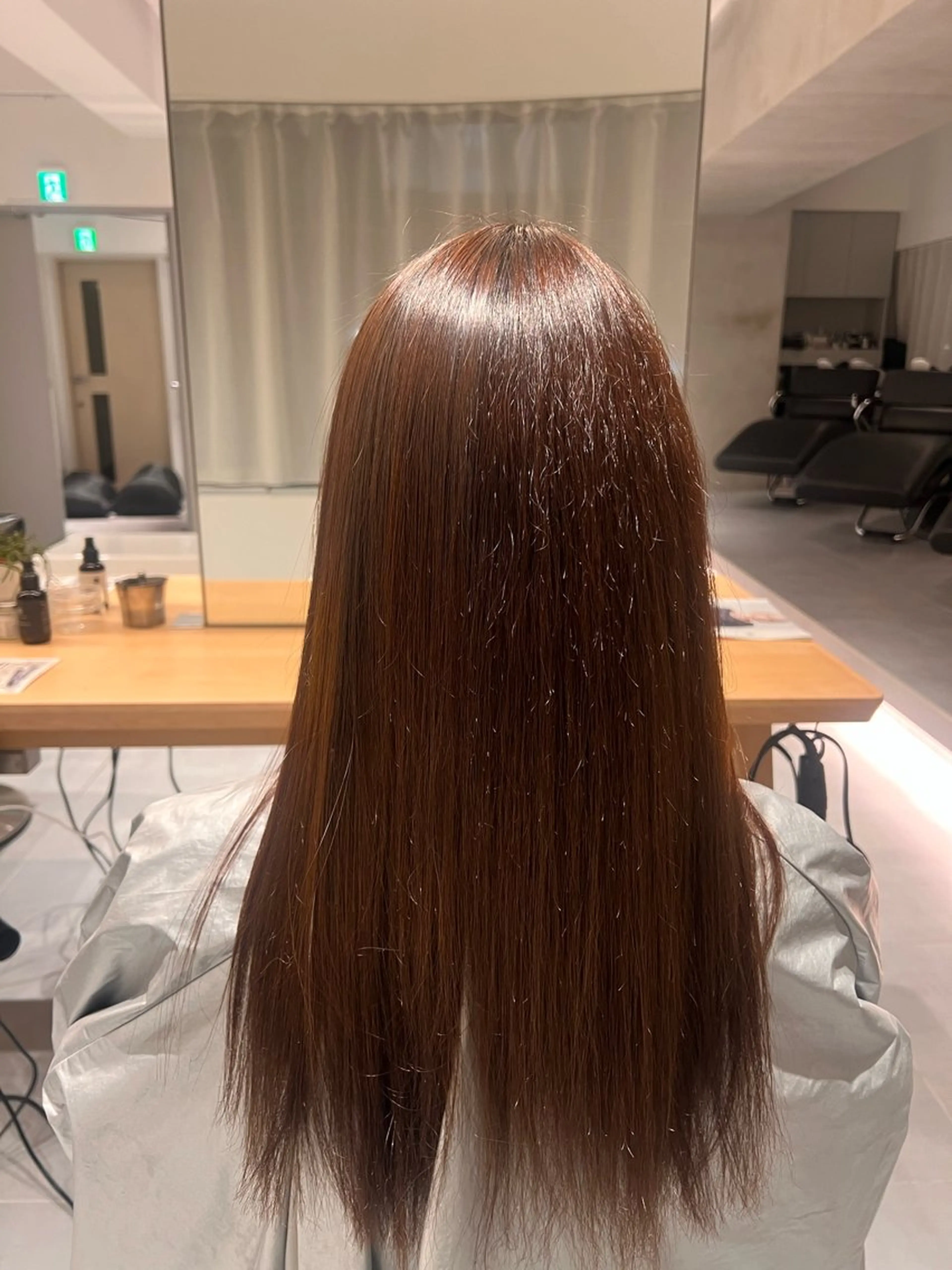 ロング 縮毛矯正 flamme 🫧yumiのヘアスタイル