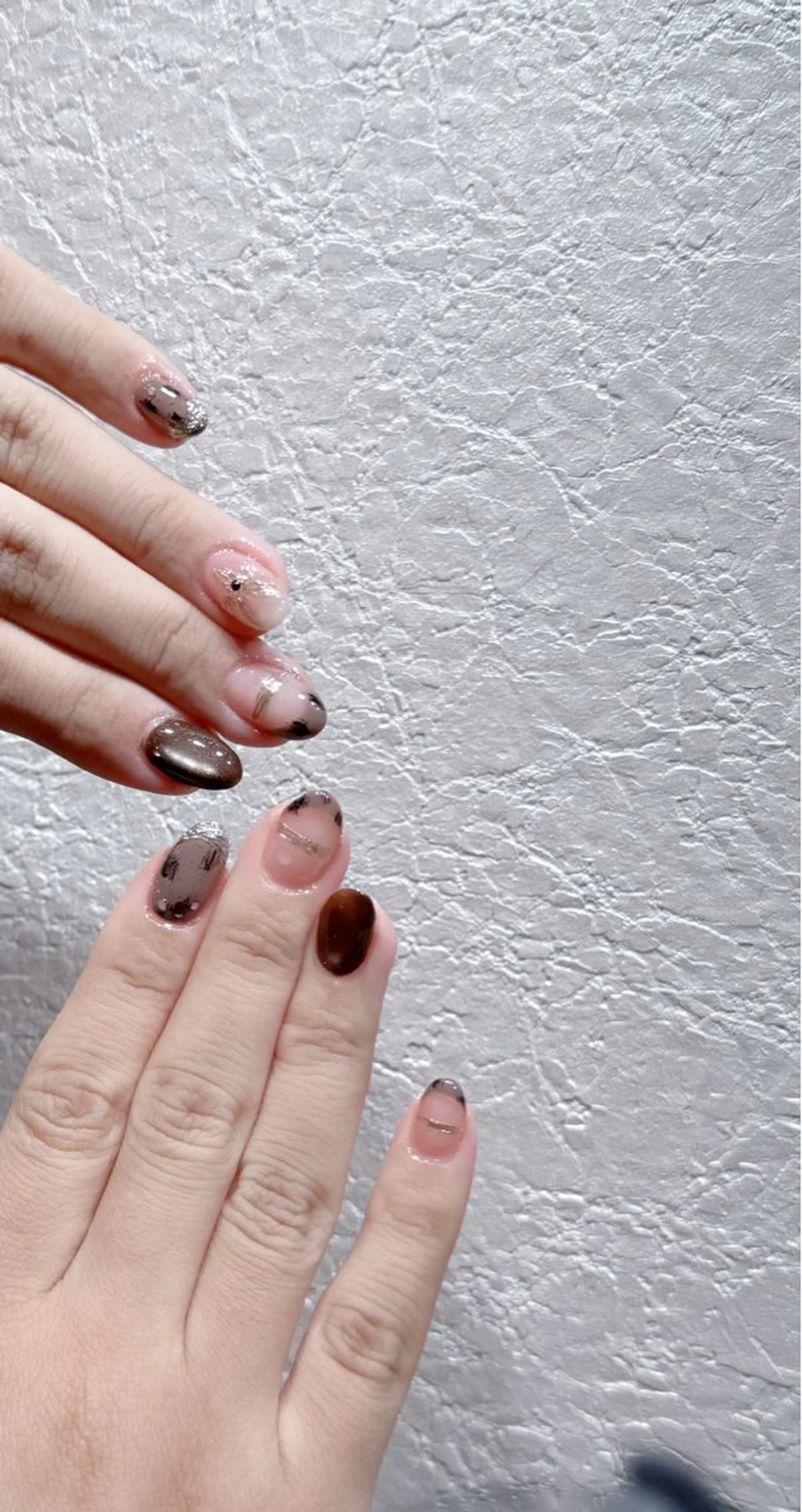 ネイル アートネイル フットネイル ジェルネイル ハート マグネットネイル Babarla Nailのネイルデザイン