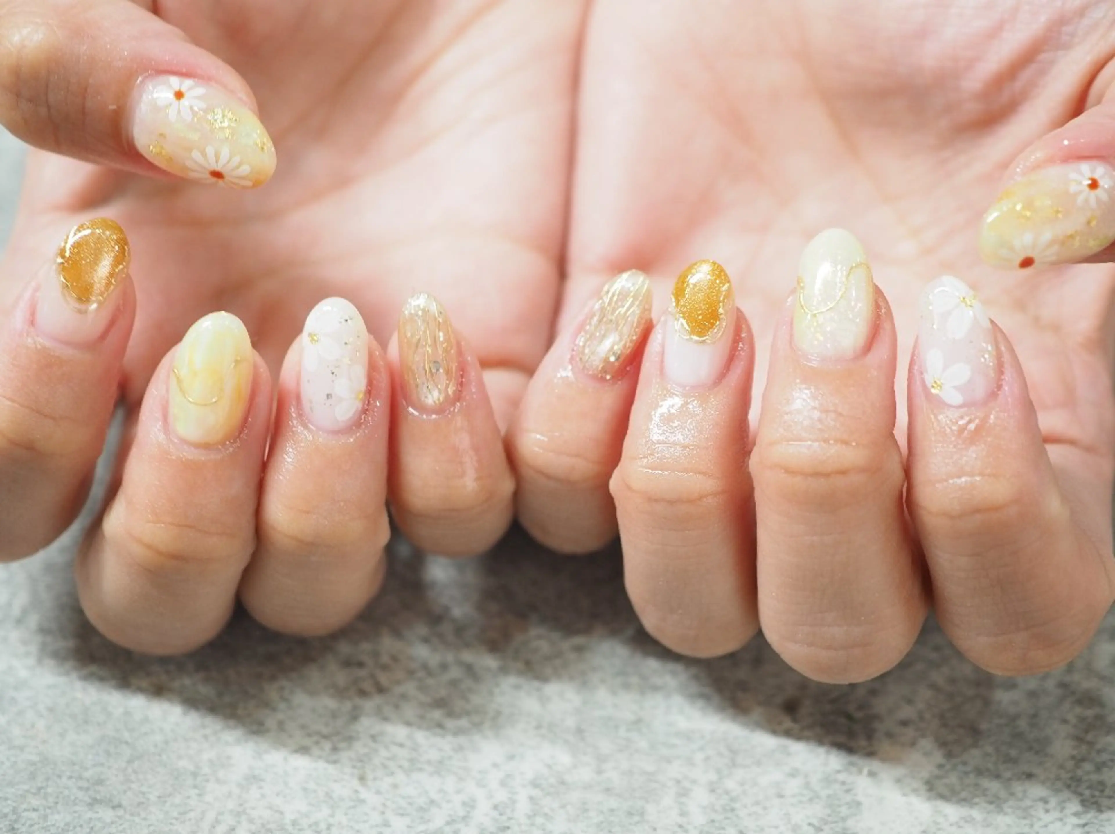 ネイル ハンドネイル glaNje 福光のネイルデザイン