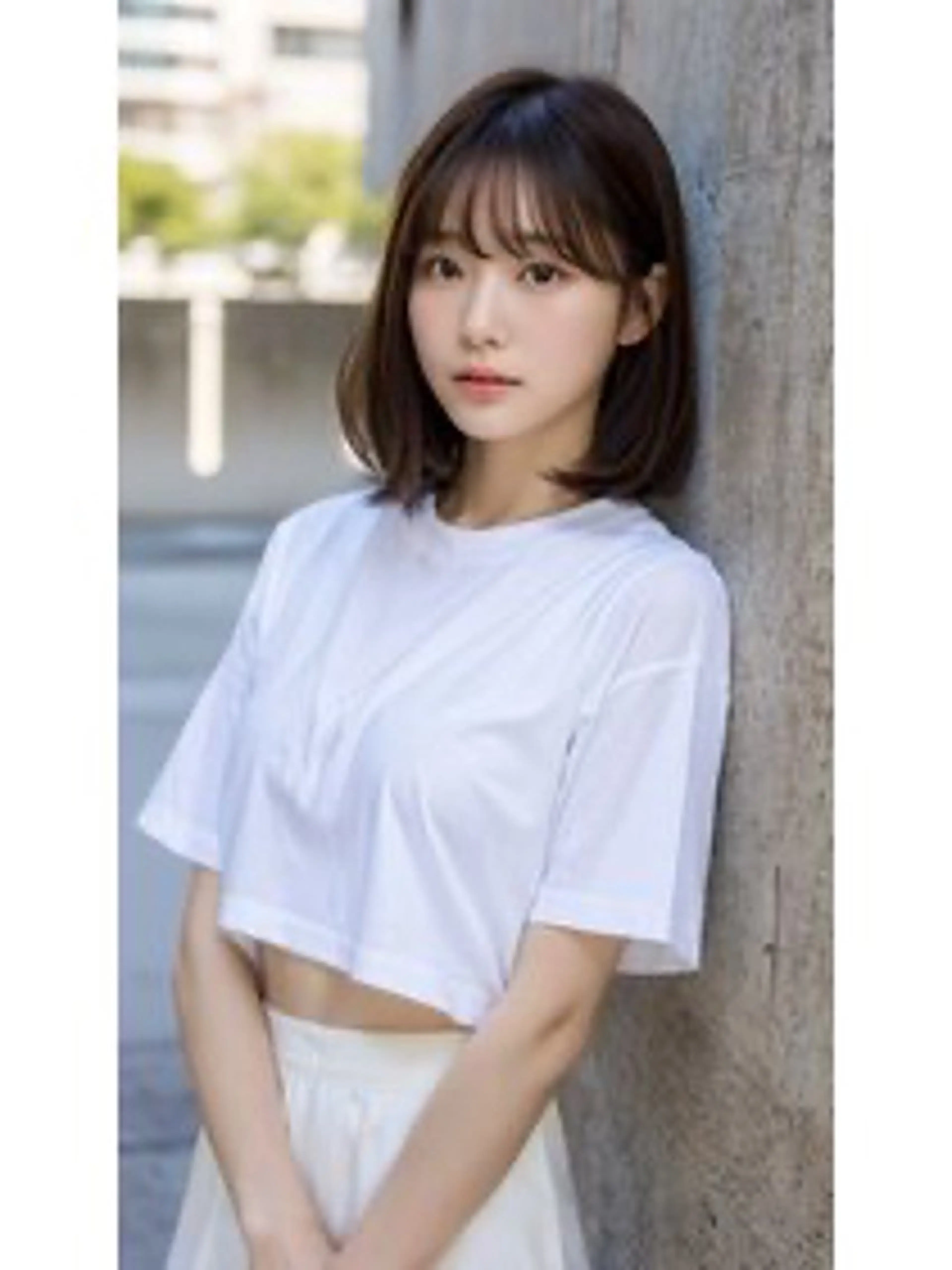 ミディアム ボブ 韓国風ヘア レイヤーカット GOOD NEIGHBORS  銀座所属・銀座/柏👾 レイヤ~有村将人のヘアスタイル