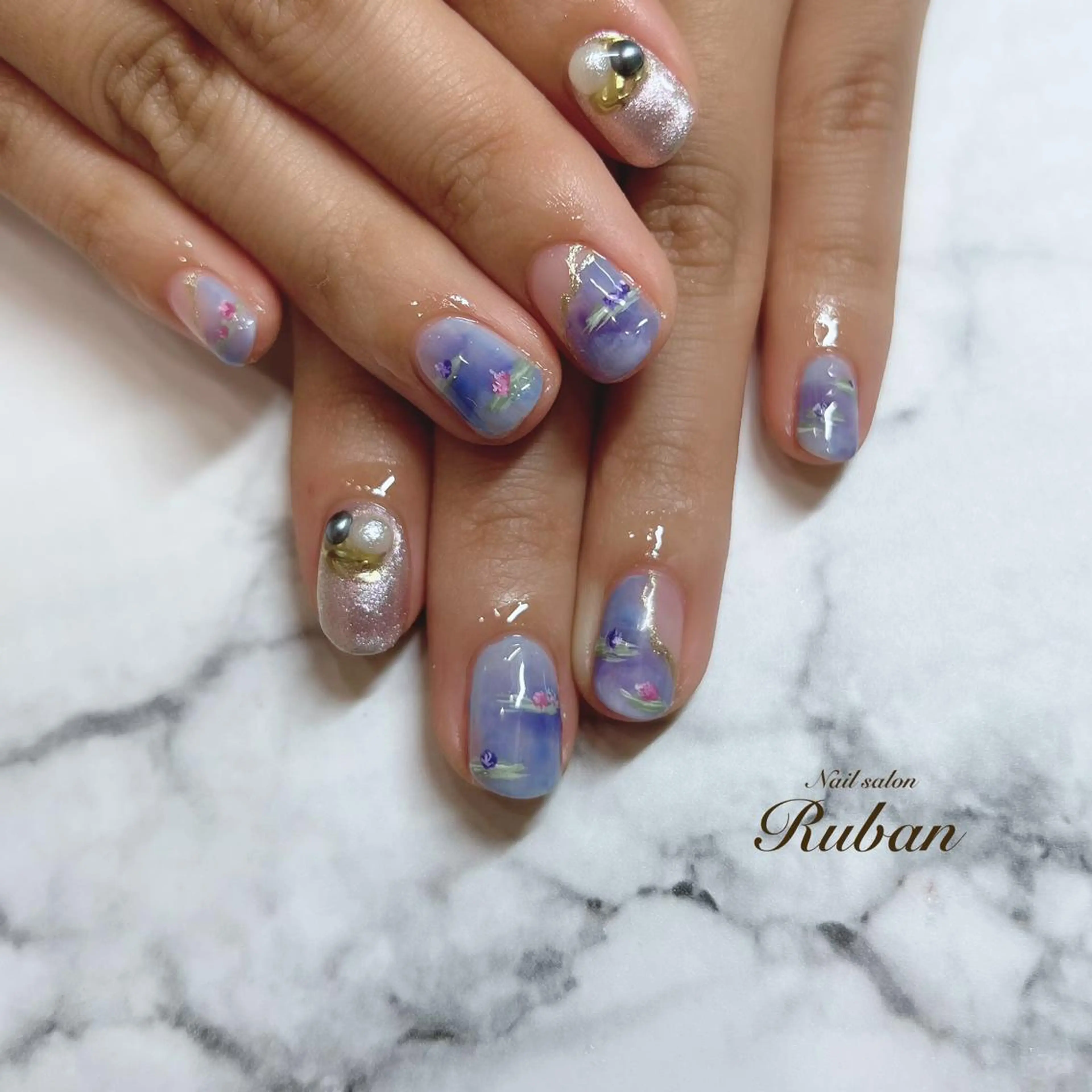 ネイル アートネイル 持ち込み Nail salon Rubanのネイルデザイン