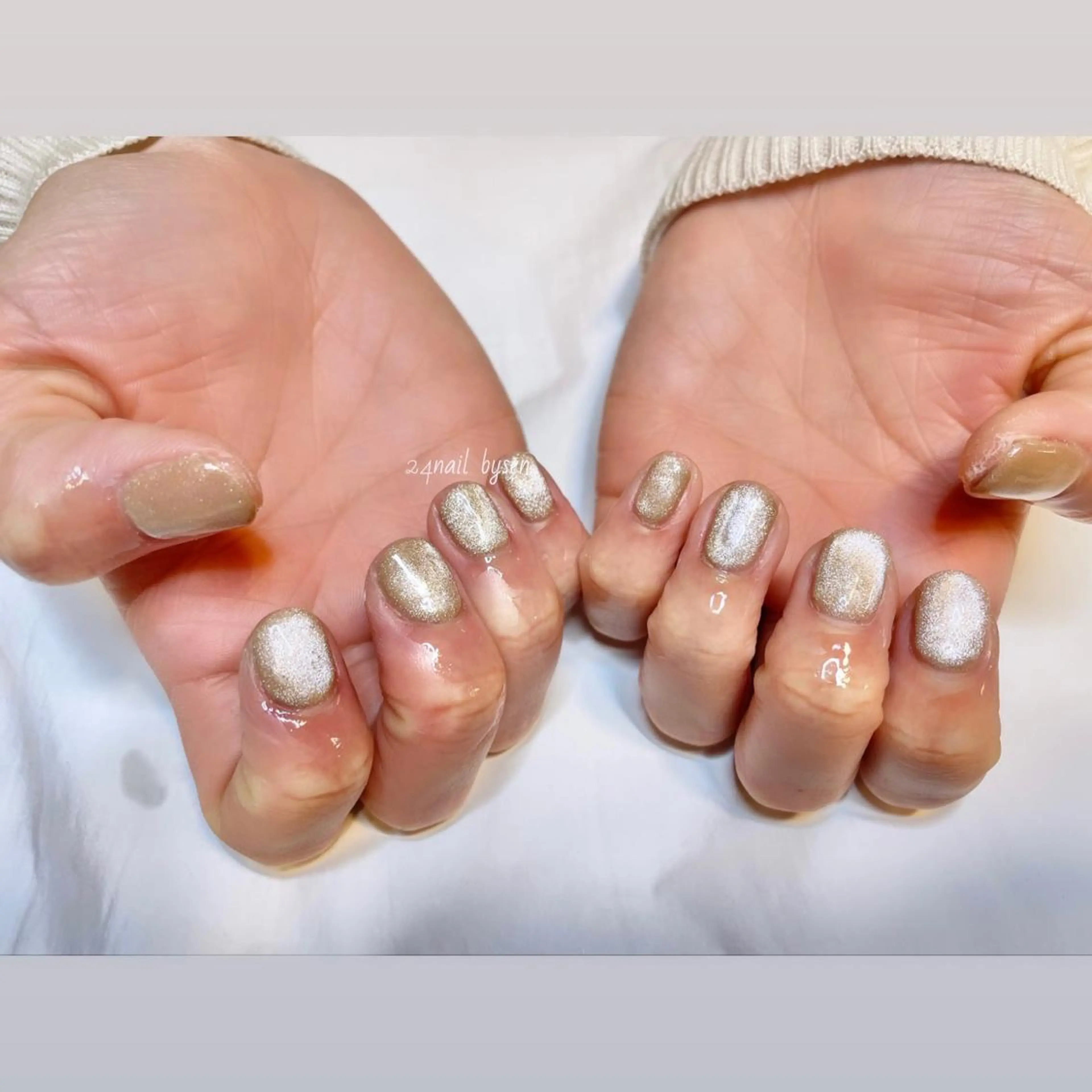 ネイル マグネットネイル ワンカラーネイル Atelier by 24nail/Ayaのネイルデザイン