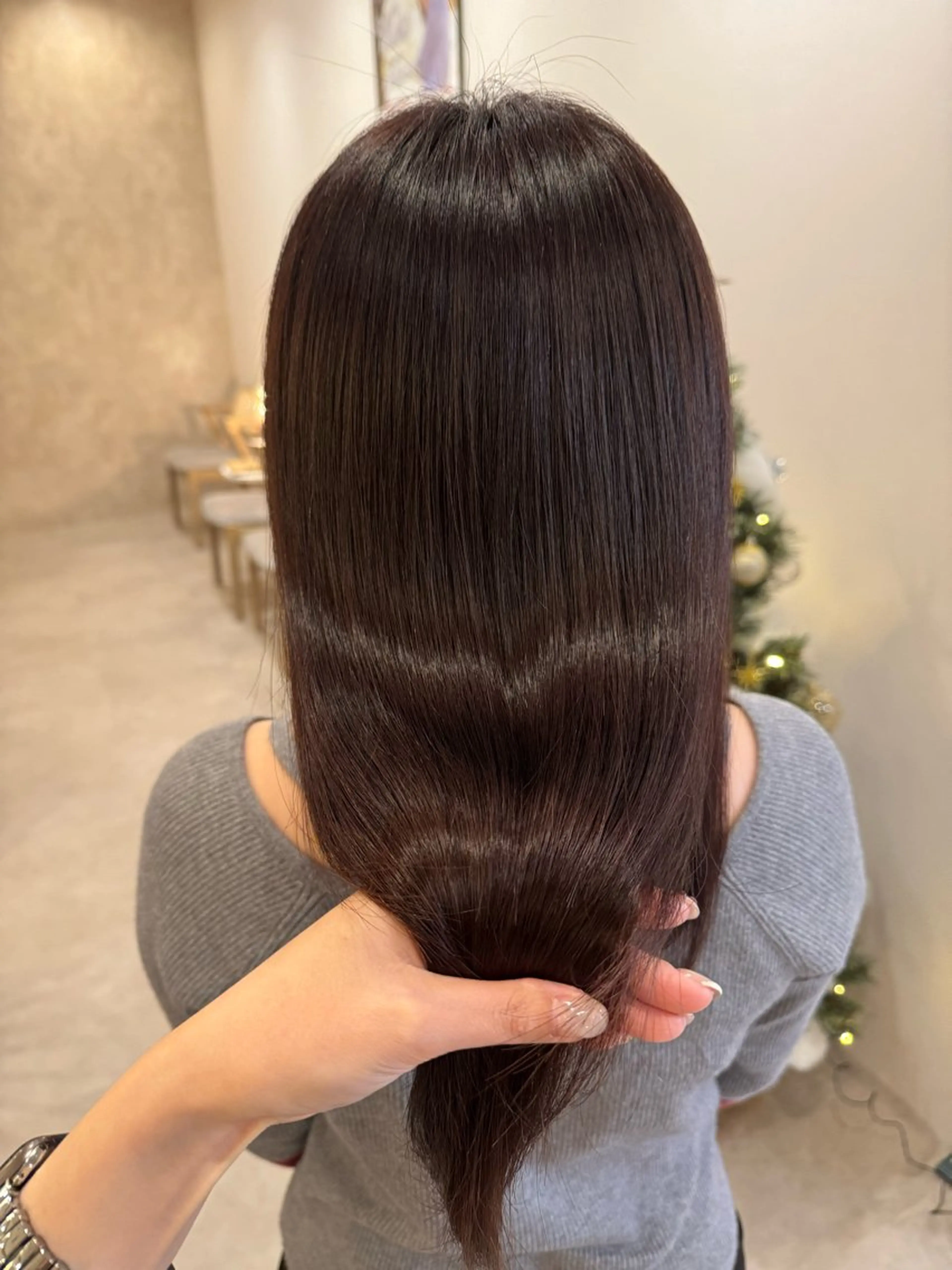 ロング カット ヘアカラー トリートメント ともか/美髪透明感 カラー/顔周りカットのヘアスタイル