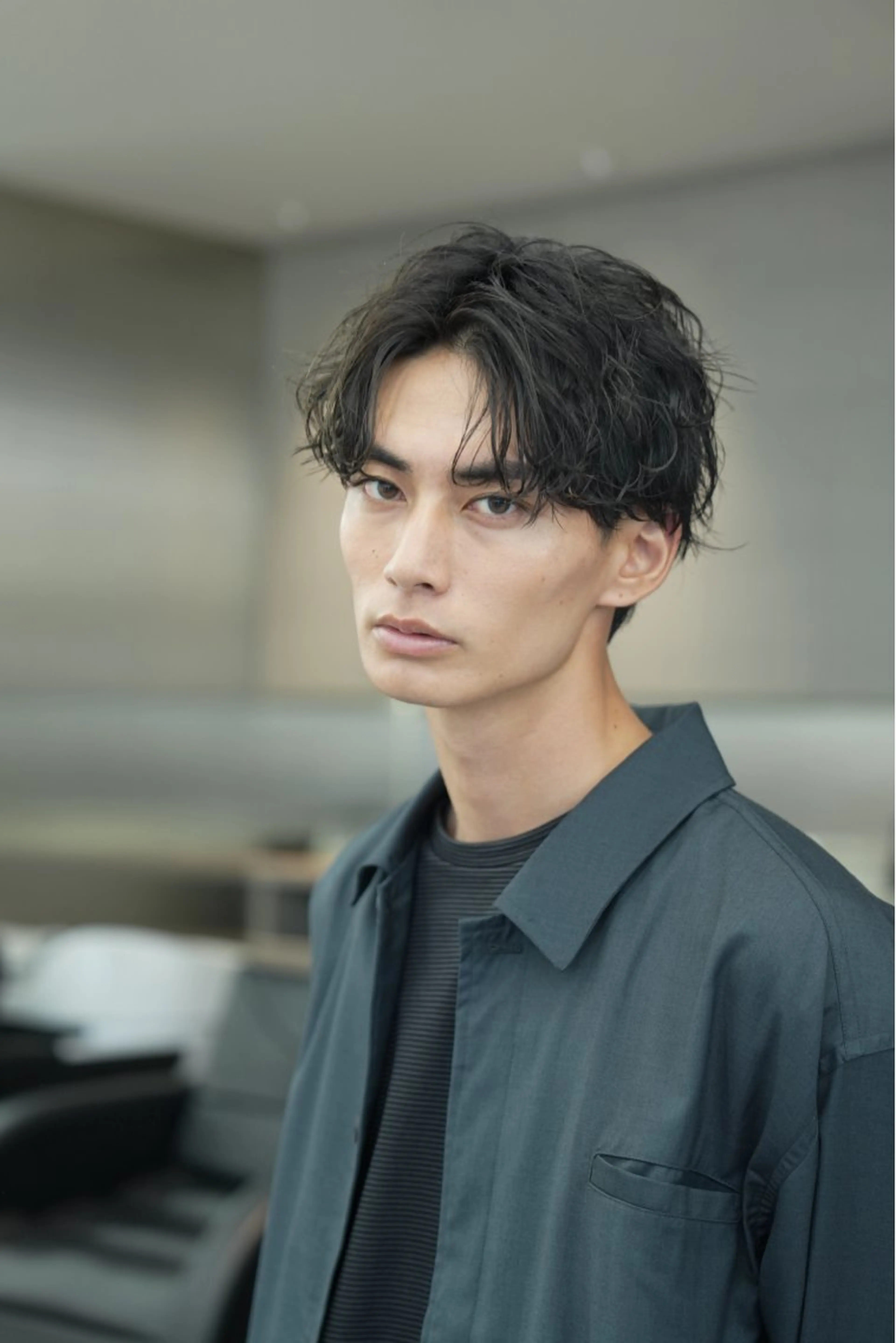 パーマ メンズ マッシュ メンズパーマ カット パーマ 原宿パーマ・カラー 小原隼人のヘアスタイル