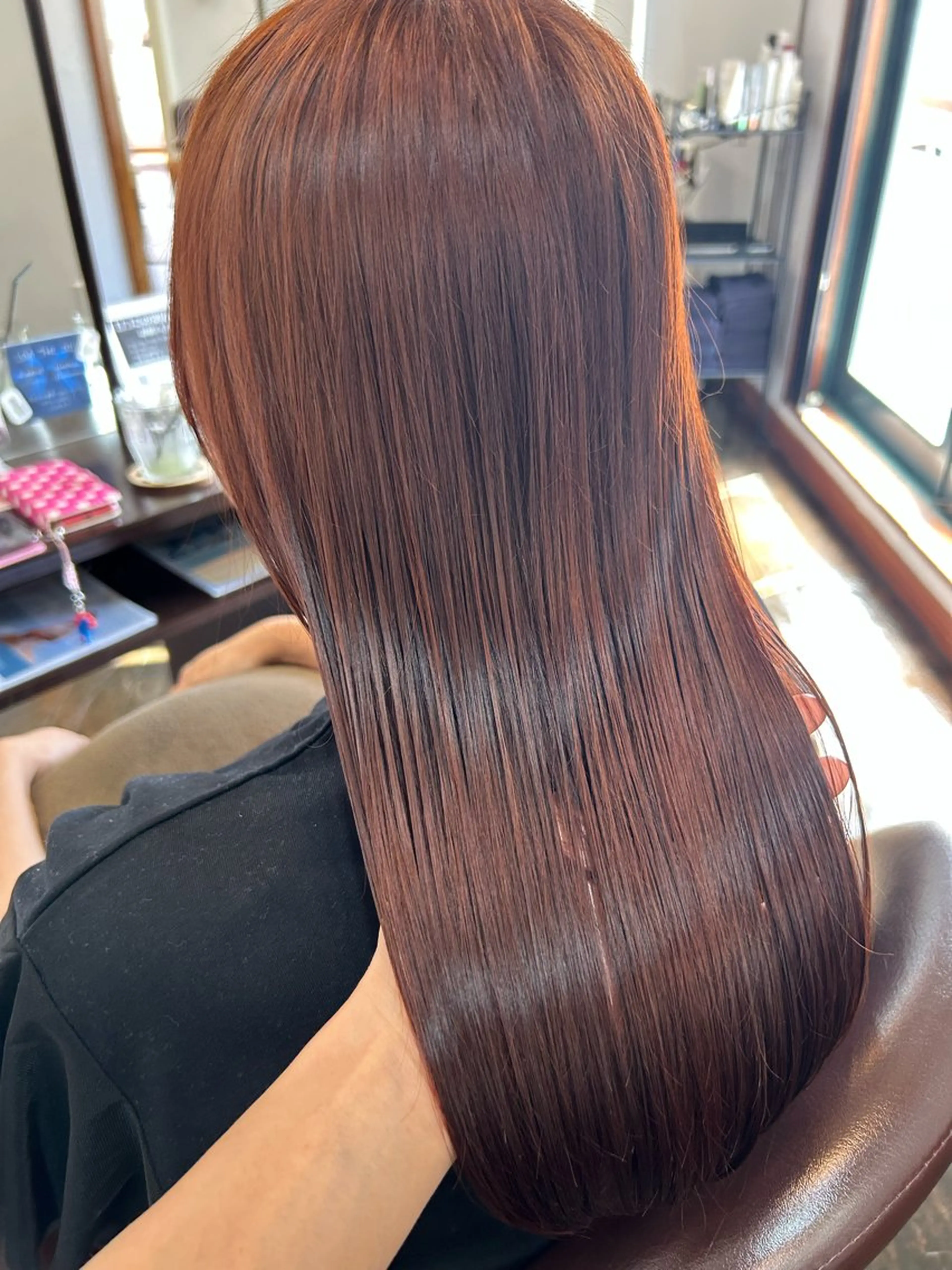 カラー オレンジ 坂本 瑞季 🤍 髪質改善のヘアスタイル