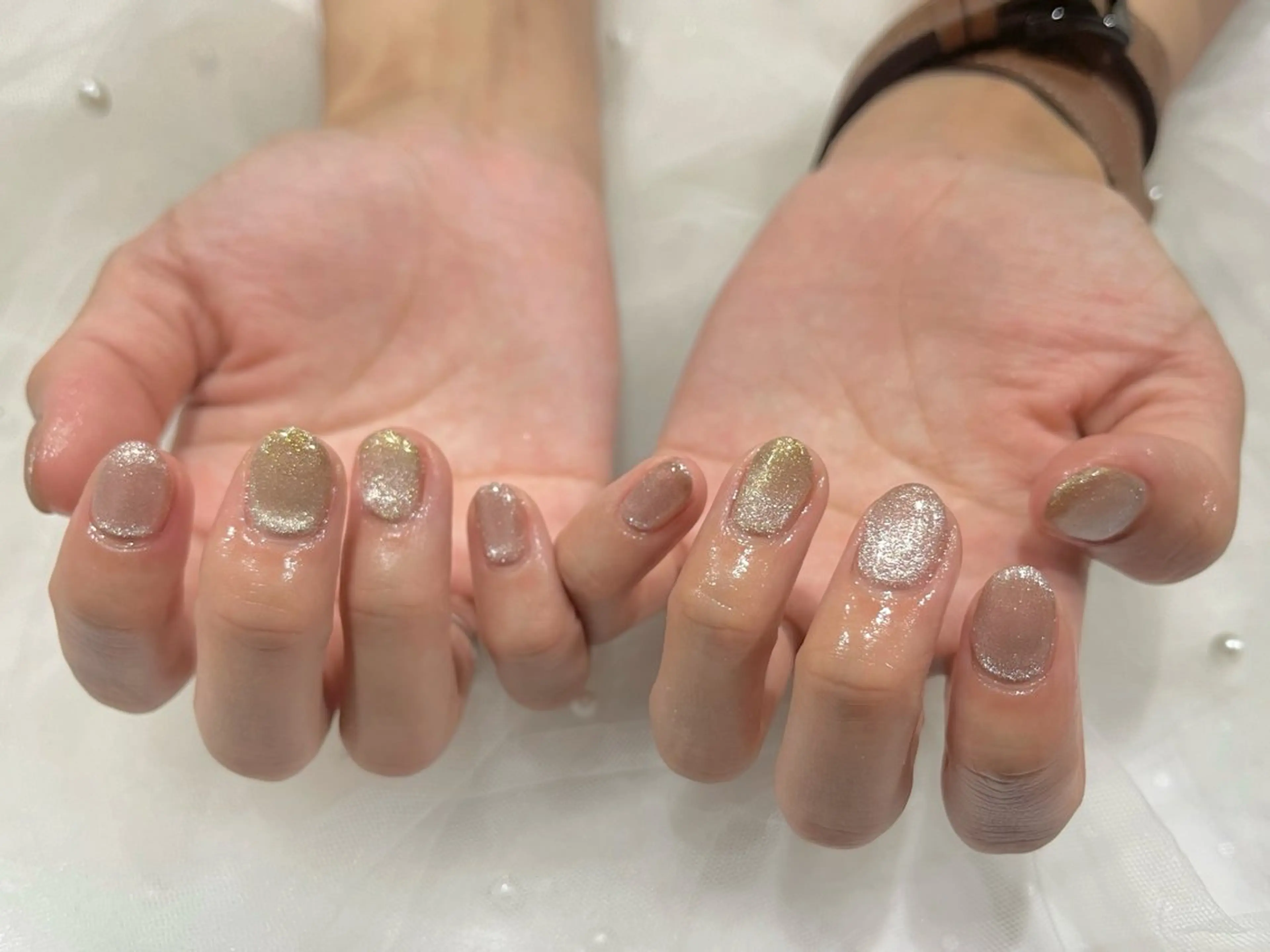 ネイル ゴールド Nail salon Cielel⟡Ayaのネイルデザイン