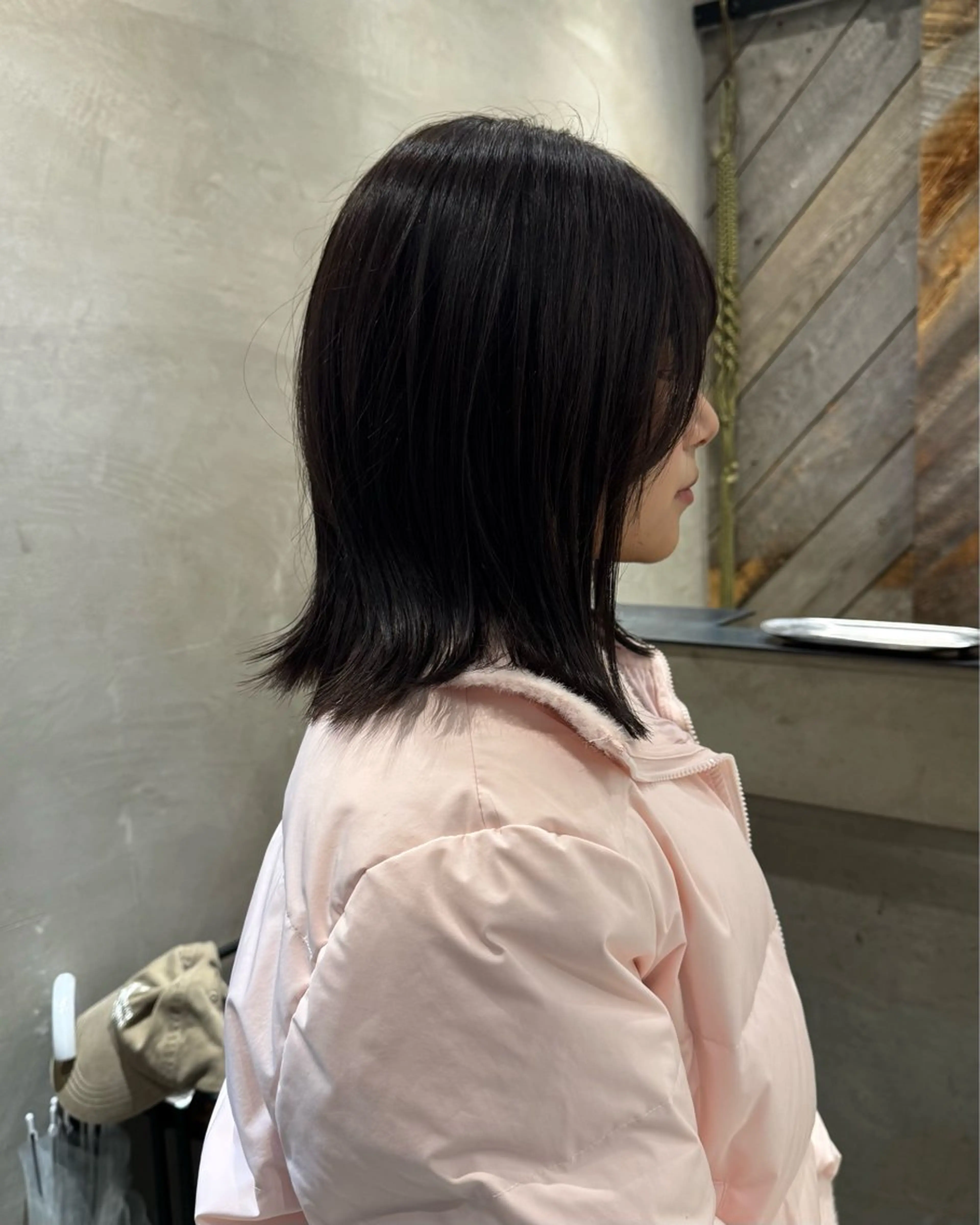 ミディアム カット ヘアカラー トリートメント ボブ/パーマ/レイ ヤー/新宿/KOKIのヘアスタイル