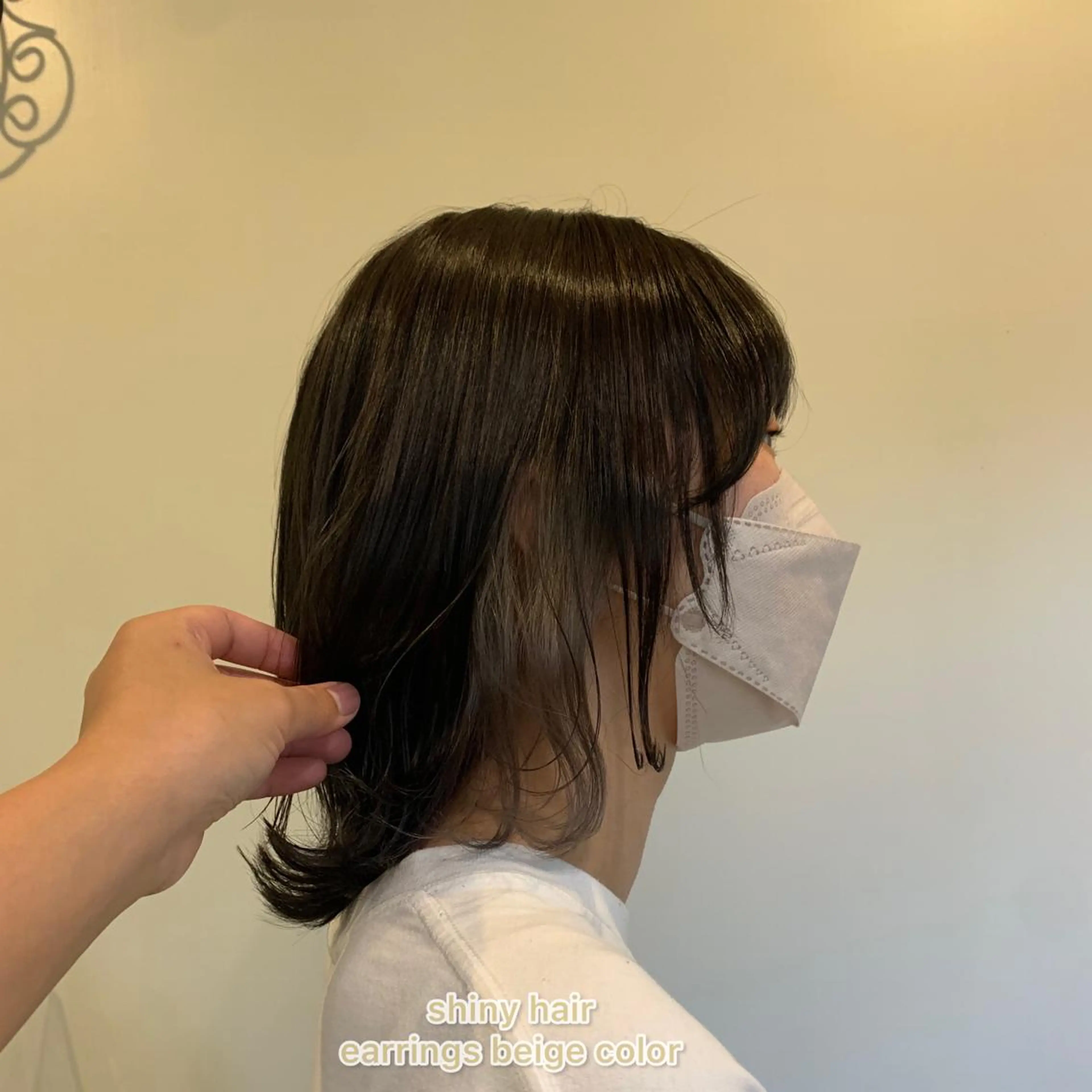 ミディアム カラー イヤリングカラー 艶髪レイヤー上田 紗也🇰🇷💗のヘアスタイル