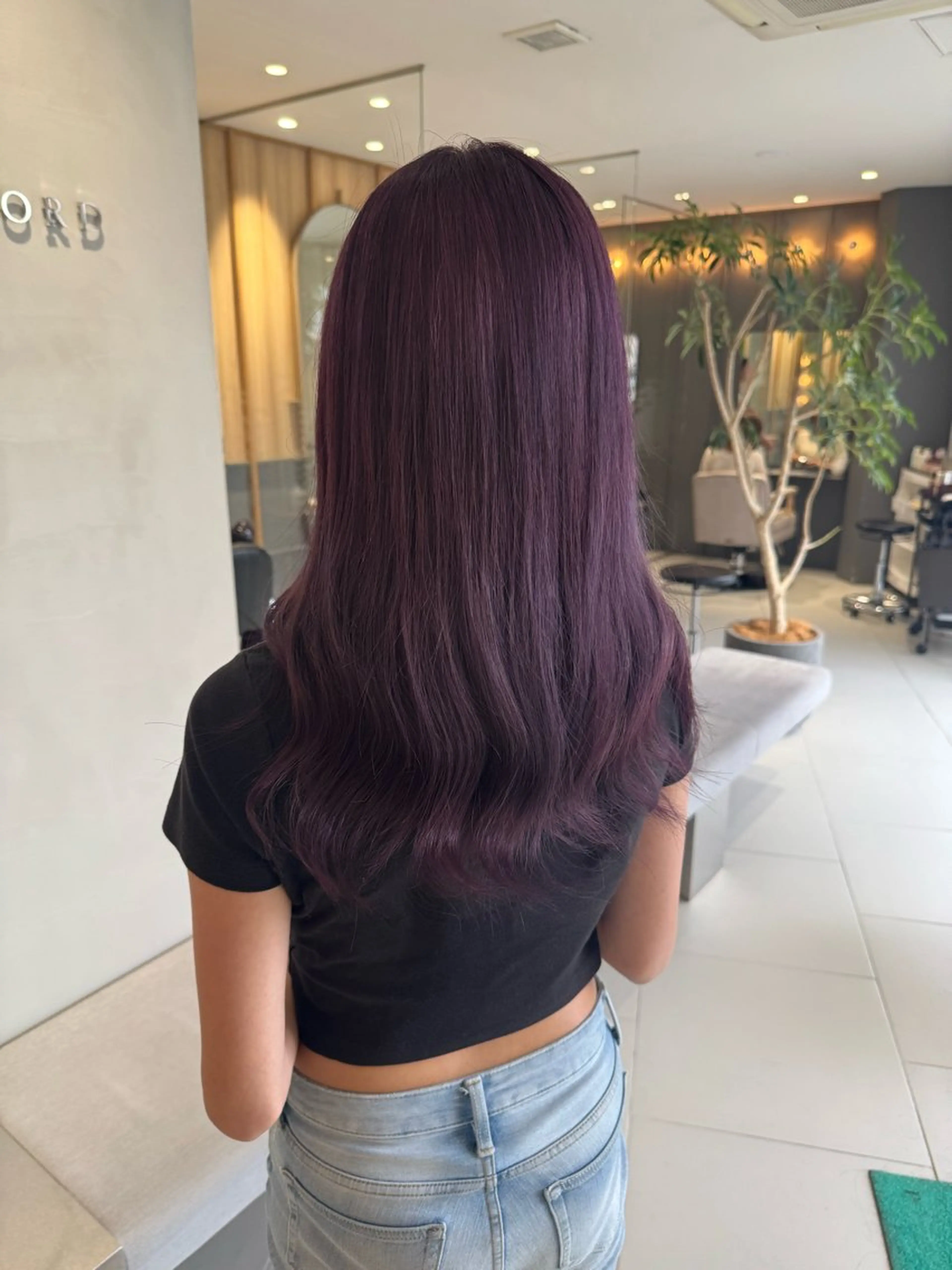 ロング パープルカラー ✨🩵波多野 来実🩵✨のヘアスタイル