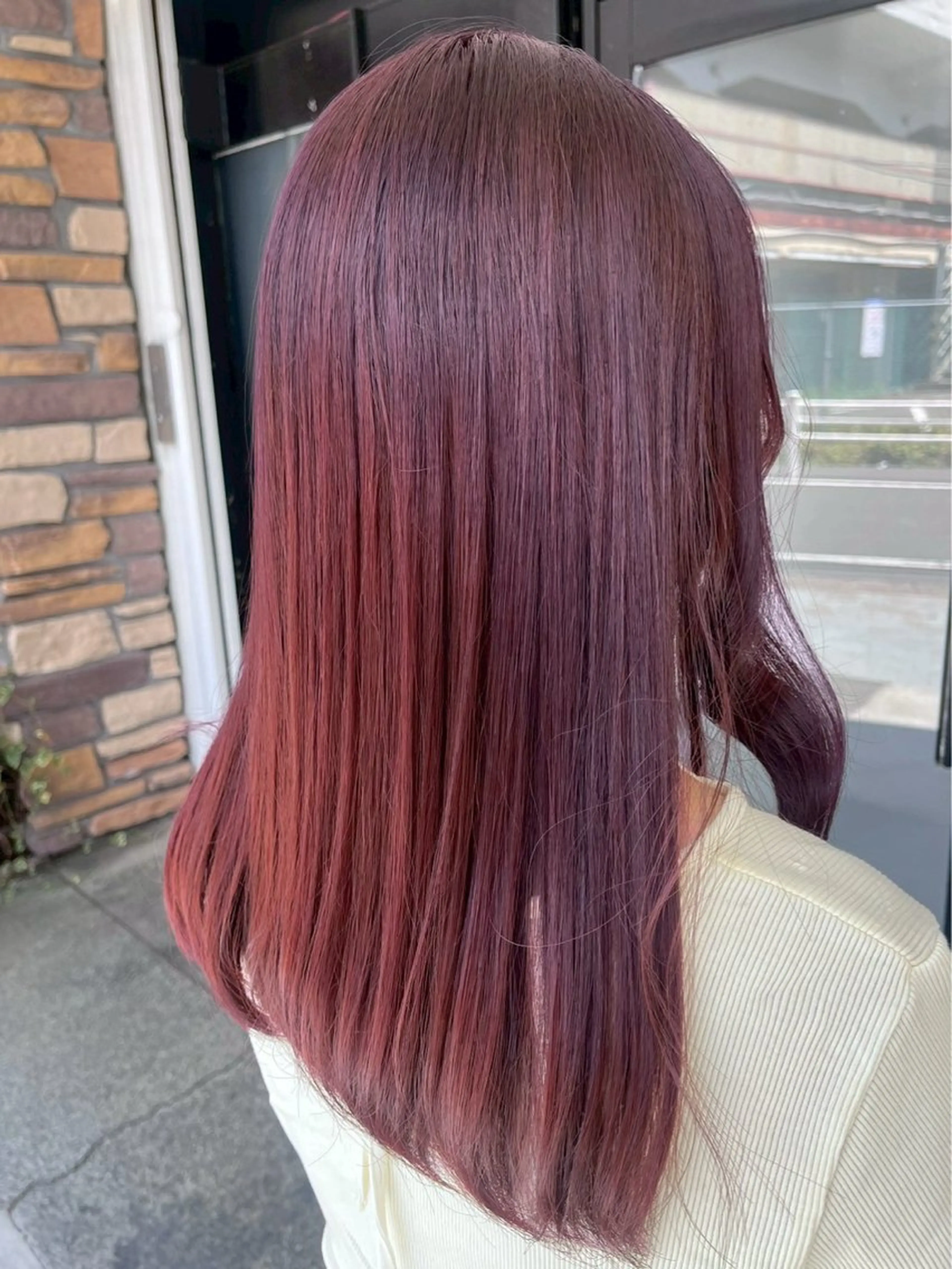 ロング カラー カット ヘアカラー トリートメント ハイトーン/韓国風/ 艶髪/吉祥寺のヘアスタイル