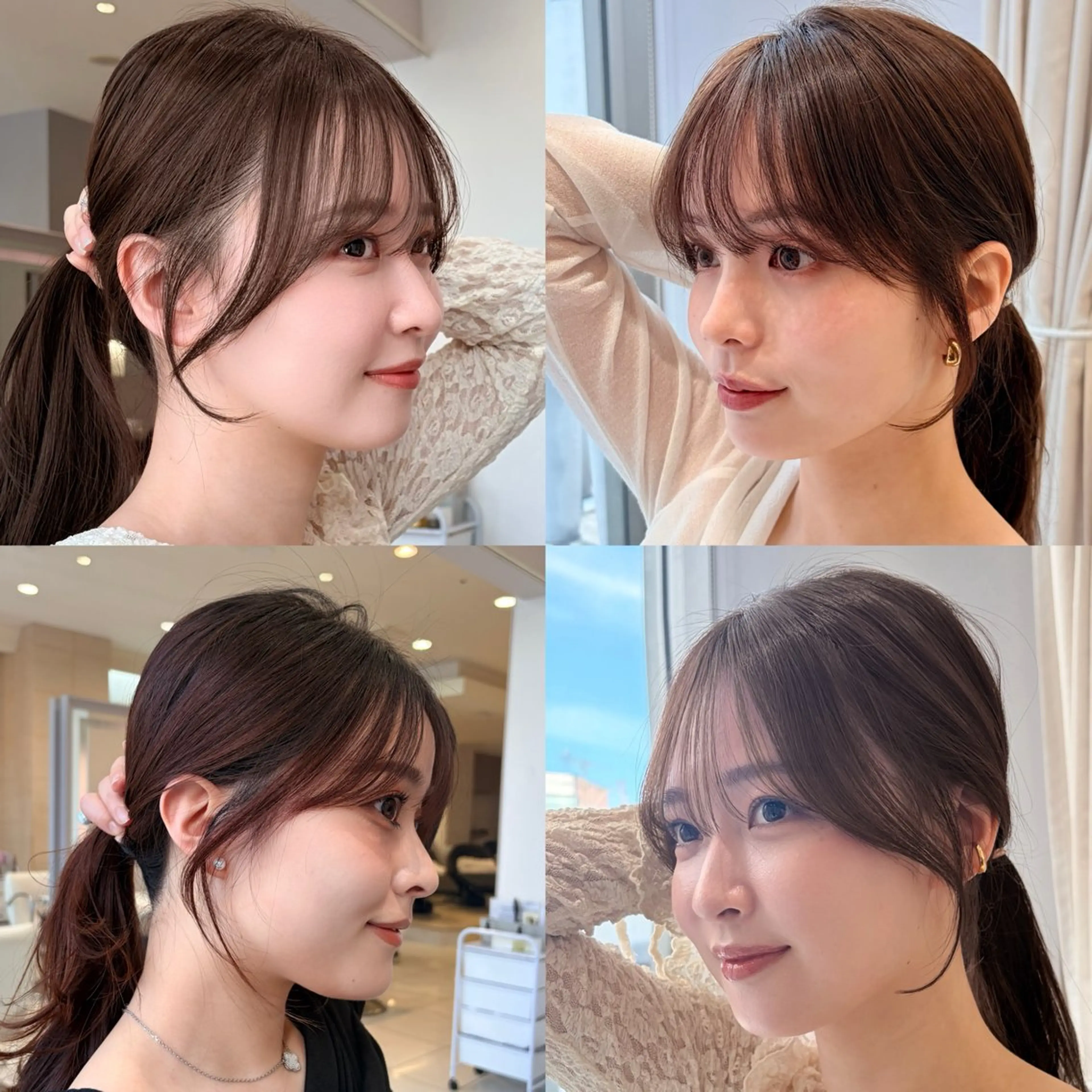 セミロング カラー ワンカールレイヤー 顔周り☺︎shunのヘアスタイル