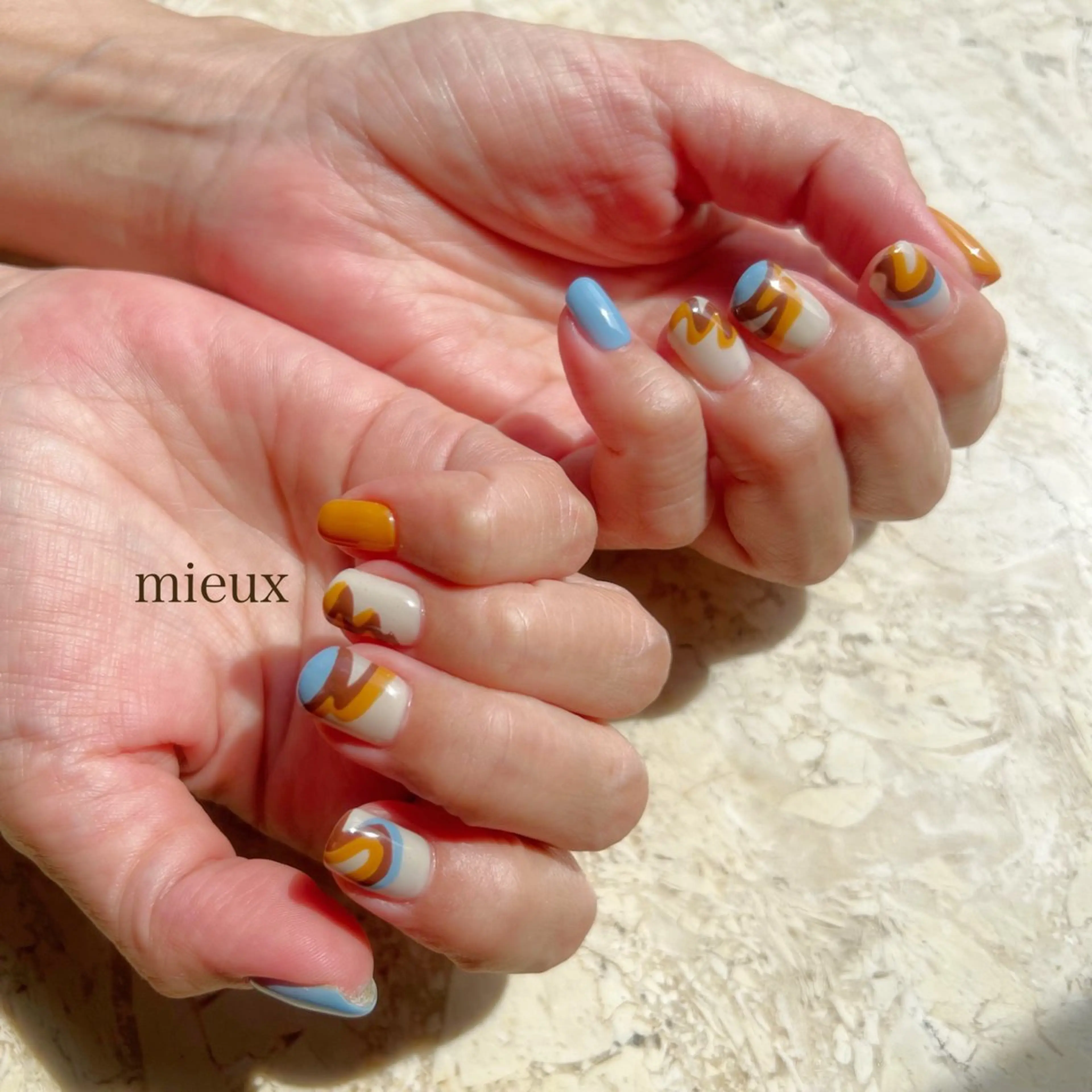 ネイル ハンドネイル フットネイル nail salon mieux(ミュー)のマツエク・マツパデザイン