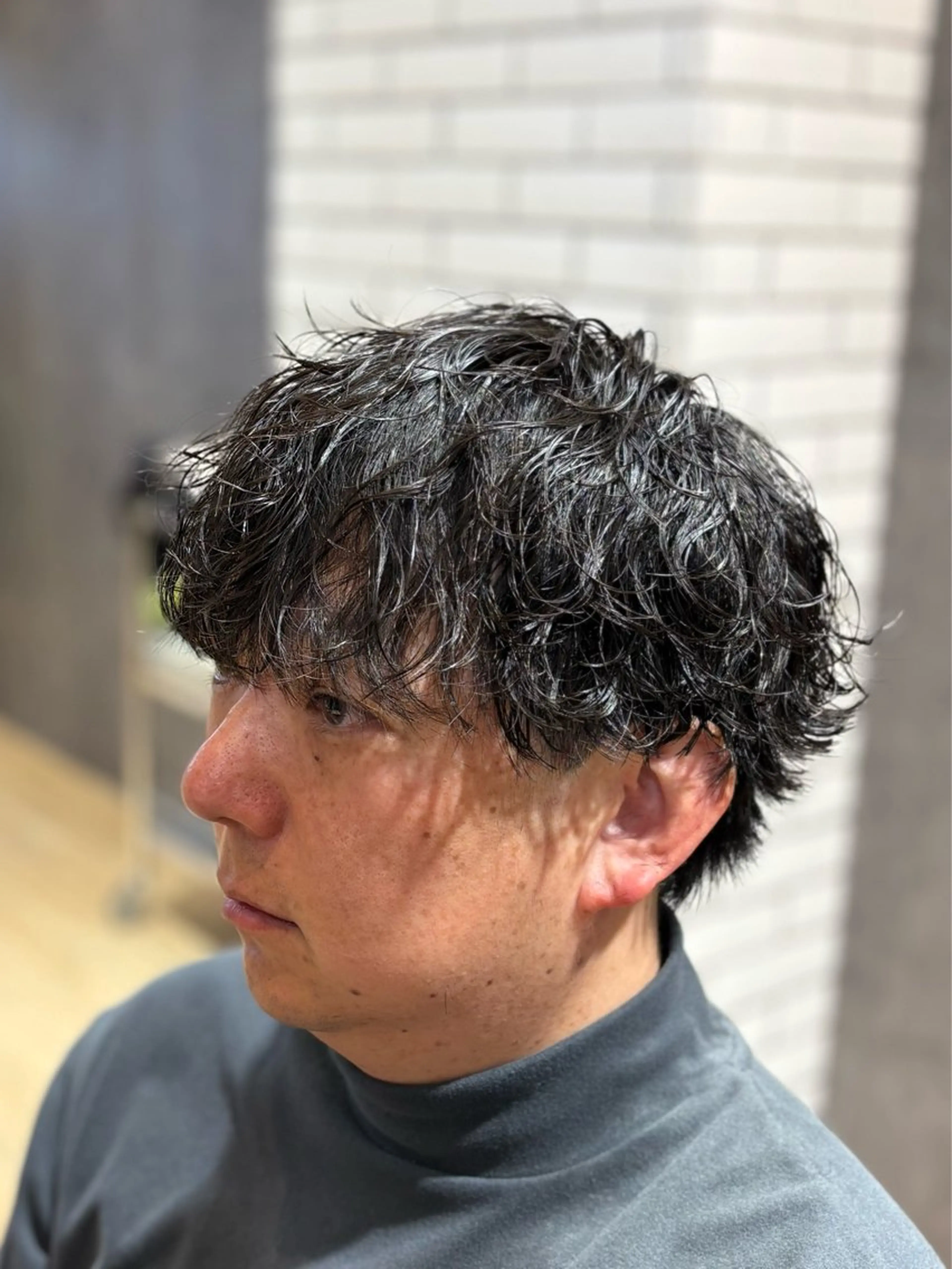 パーマ メンズ カット パーマ メンズカット/センタ ーパート /マミヤのヘアスタイル