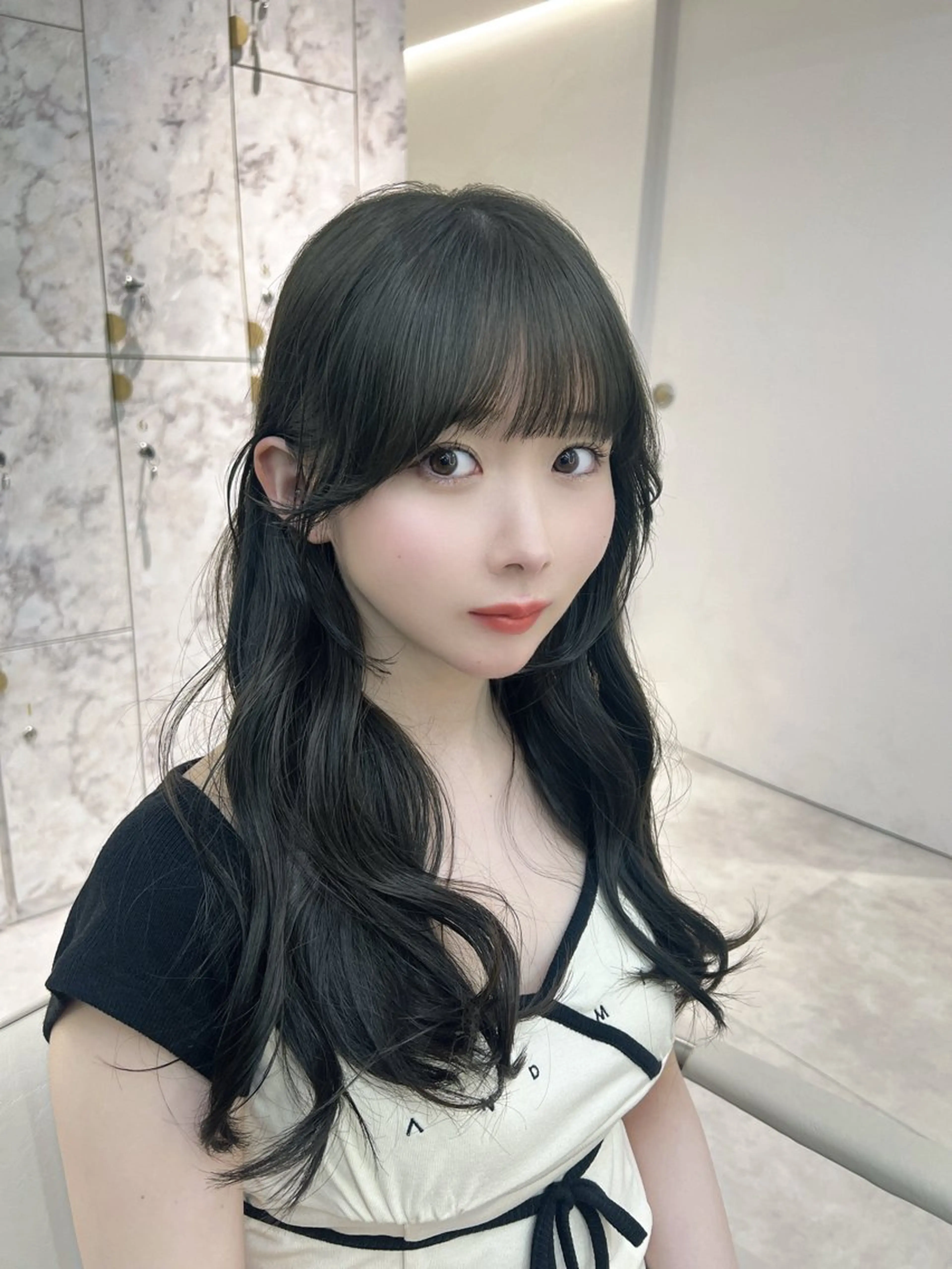 ロング カット ヘアカラー トリートメント ⭐️似合わせ⭐️/ ETOWA新宿/上村のヘアスタイル