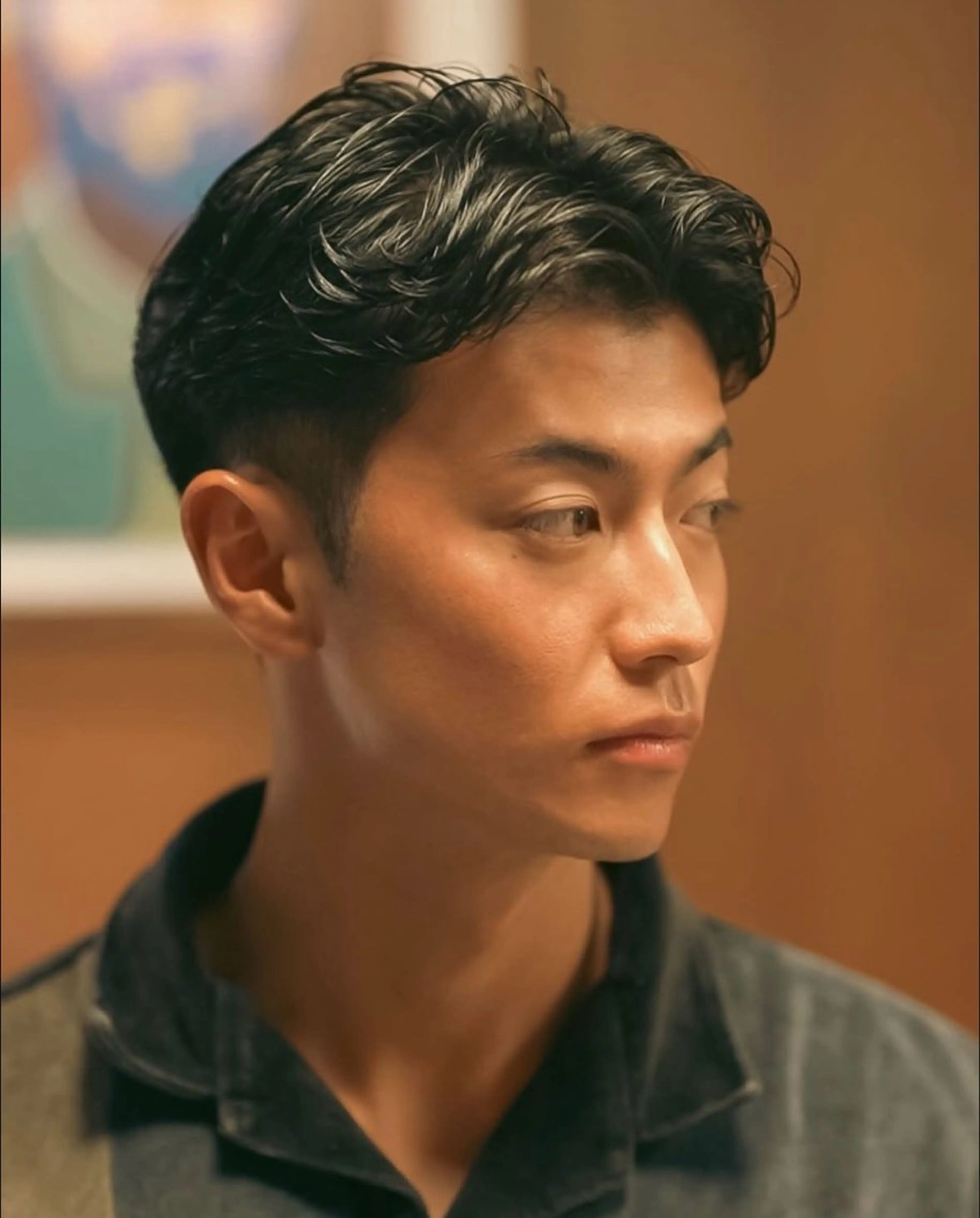 パーマ メンズ メンズ似合わせ タチカワユウキのヘアスタイル